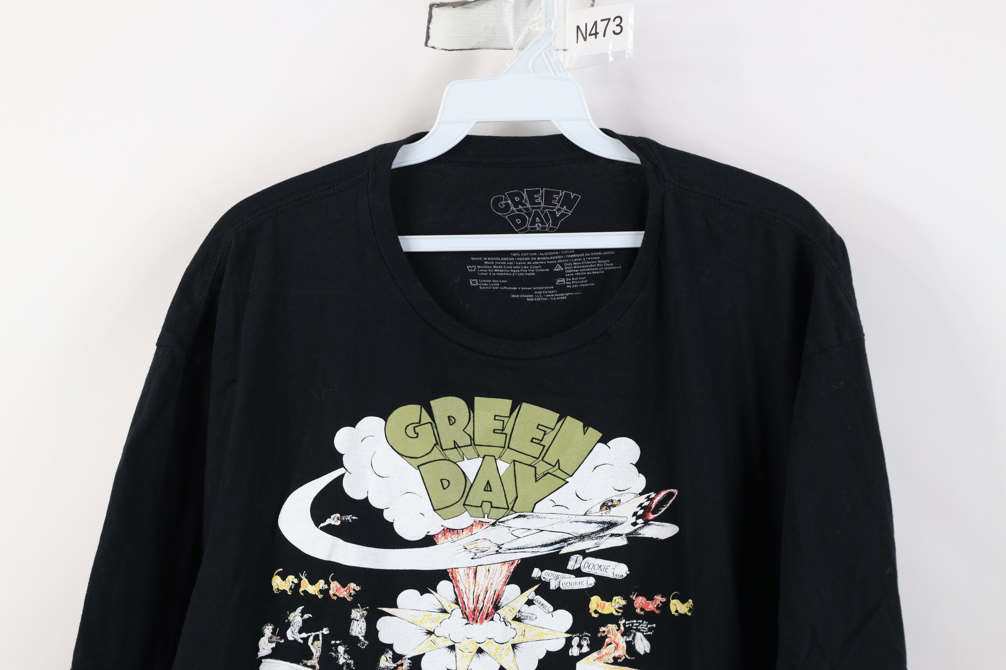Vintage Retro Y2K Dookie Green Day Band Short Sleeve T-Shirt Black Size US XXL / EU 58 / 5 - 2 Thumbnail