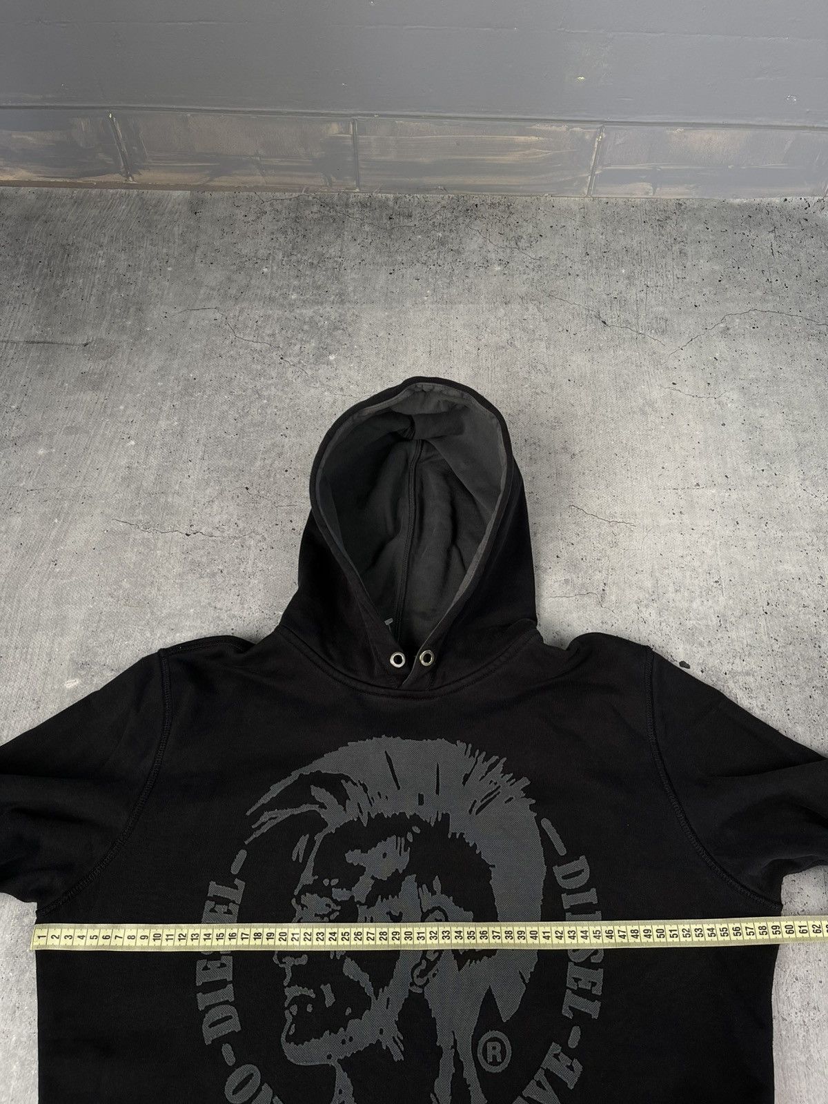 Diesel Vintage Diesel Hoodie Big Logo Avant-Garde Y2k Style Size US L / EU 52-54 / 3 - 3 Thumbnail