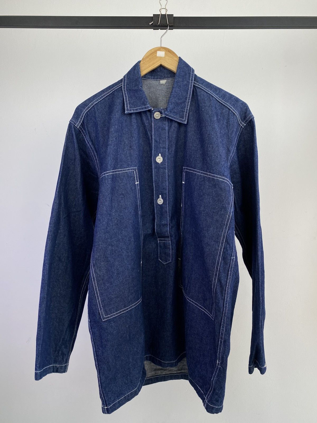 Vintage Vintage 40’s Repro by YMCL US Army M-35 Denim Pullover Size US L / EU 52-54 / 3 - 1 Thumbnail