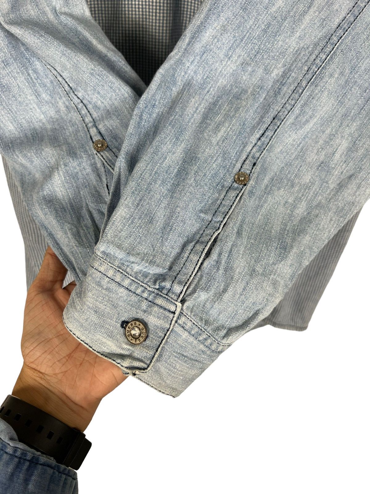 Guess 🔥 GUESS JEANS HIKORY STRIPE SHIRT JACKET MADE IN USA Size US L / EU 52-54 / 3 - 12 Thumbnail