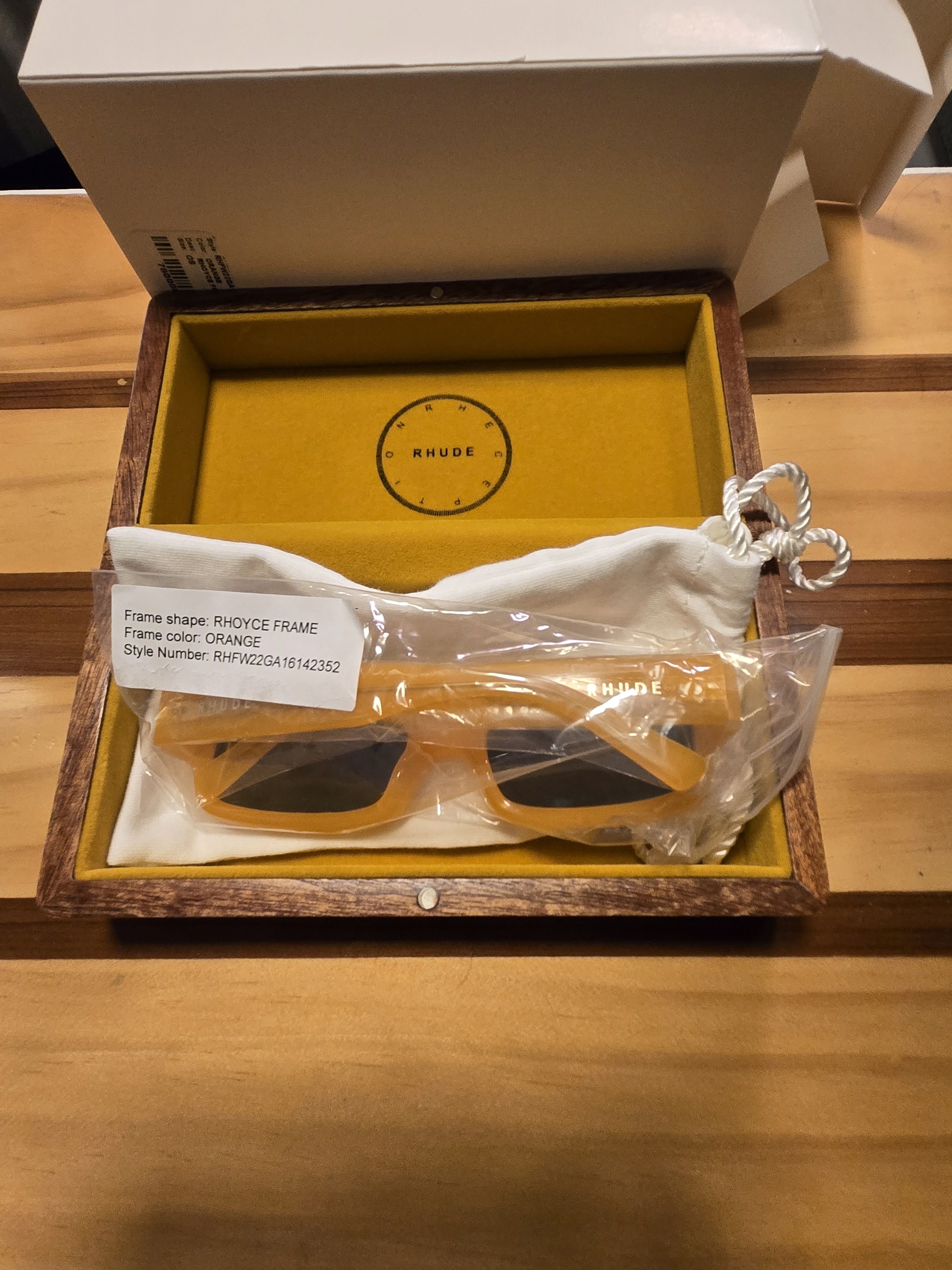 Rhude Rhude Rhoyce Frames Orange Size ONE SIZE - 2 Thumbnail