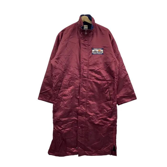 Ellesse Vtg 90’ ELLESSE PERUGIA ITALIA Maroon Winter Coach Jacket Size M / US 6-8 / IT 42-44 - 1 Thumbnail