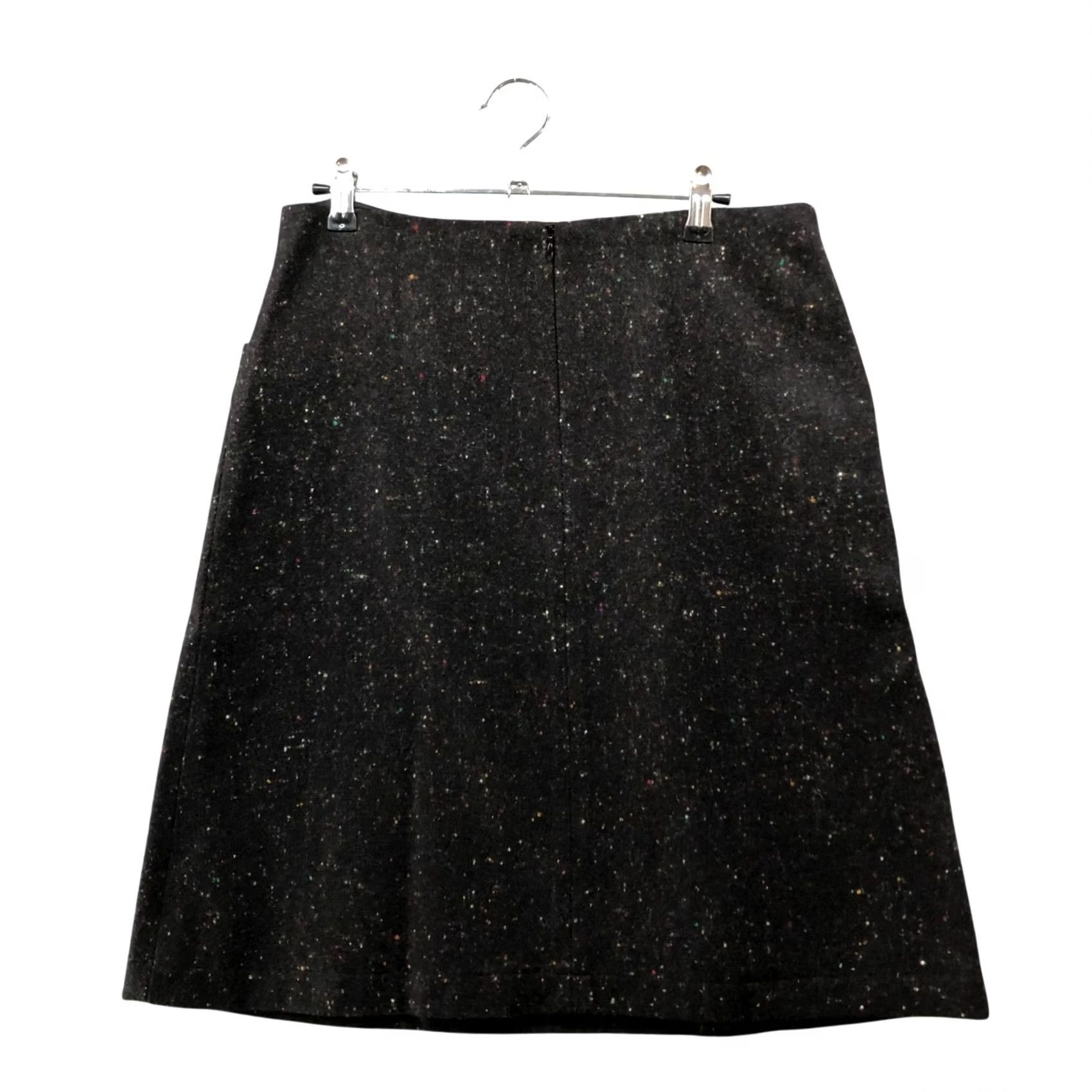 Theory Theory Skirt Womens 6 Brown Speckled A-Line Wool Blend Career Size 28" / US 6 / IT 42 - 2 Thumbnail