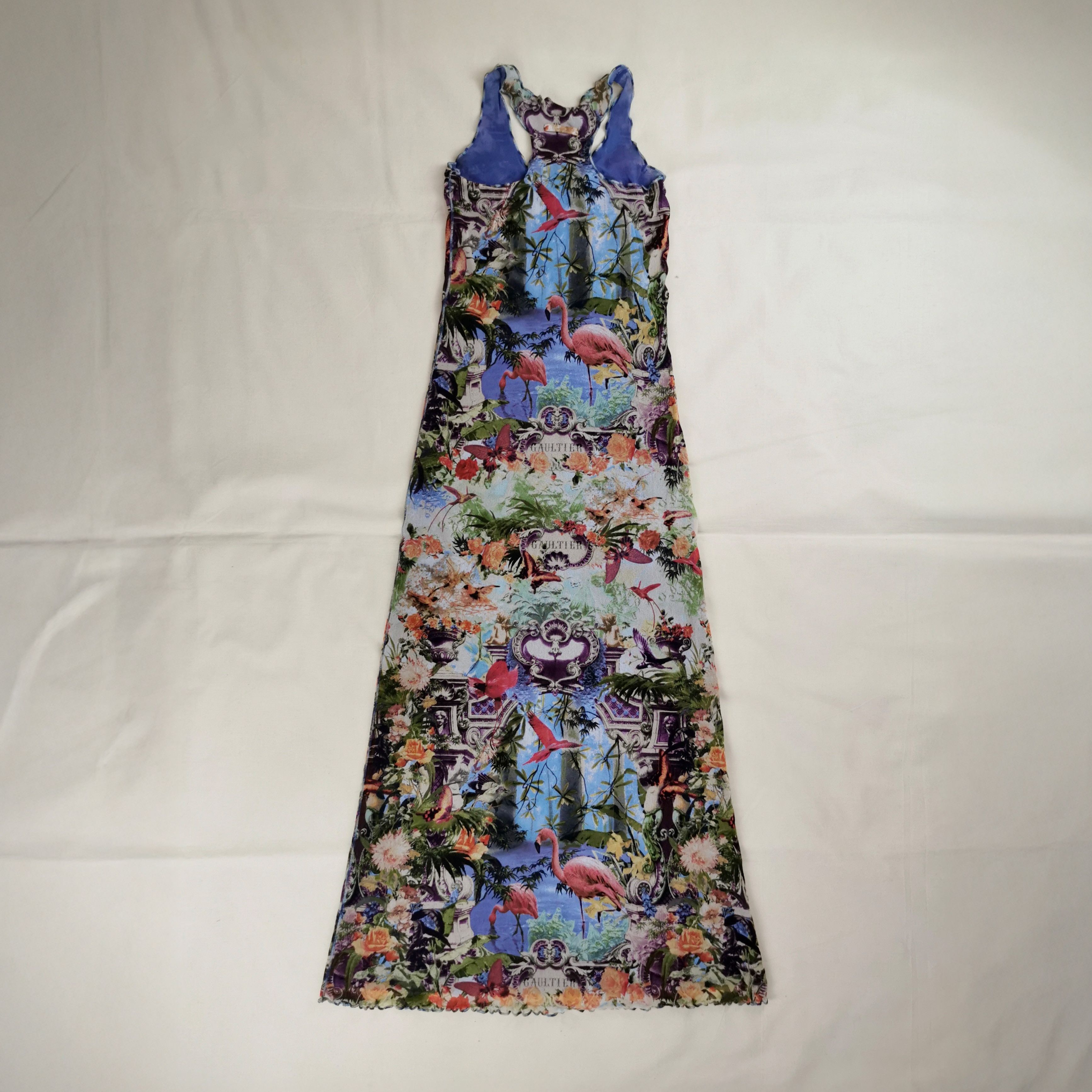 Jean Paul Gaultier Jean Paul Gaultier Flamenco Tropical Mesh Dress Vintage Size ONE SIZE - 2 Thumbnail