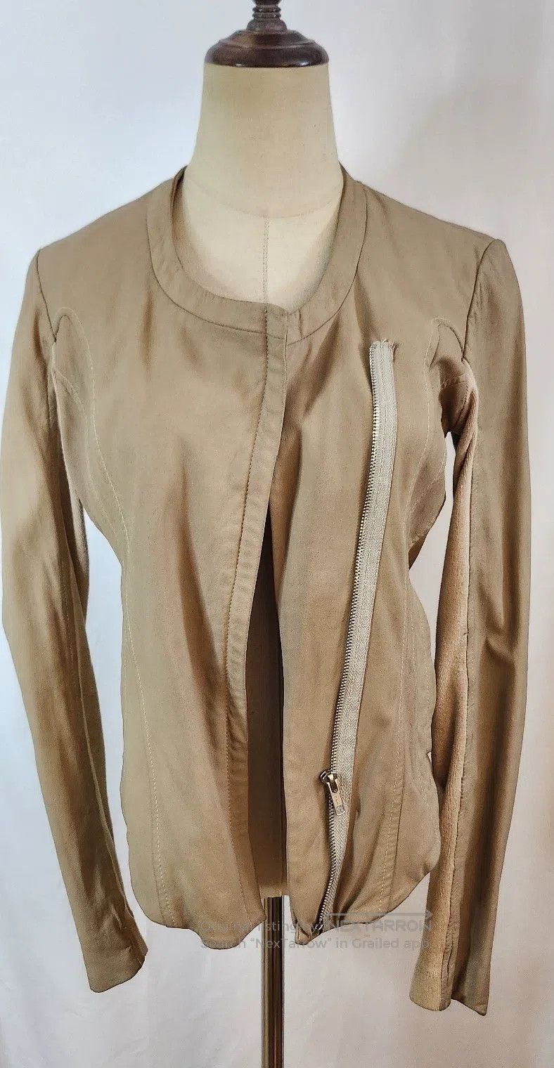 Helmut Lang Helmut Lang Short leather coat for autumn and winter Size S / US 4 / IT 40 - 1 Thumbnail
