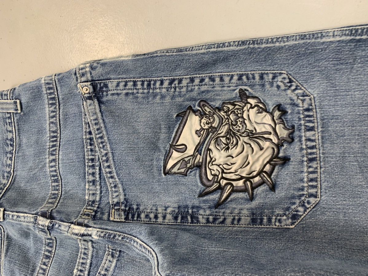 JNCO Vintage Jnco pitbull print denim short Size US 32 / EU 48 - 10 Thumbnail