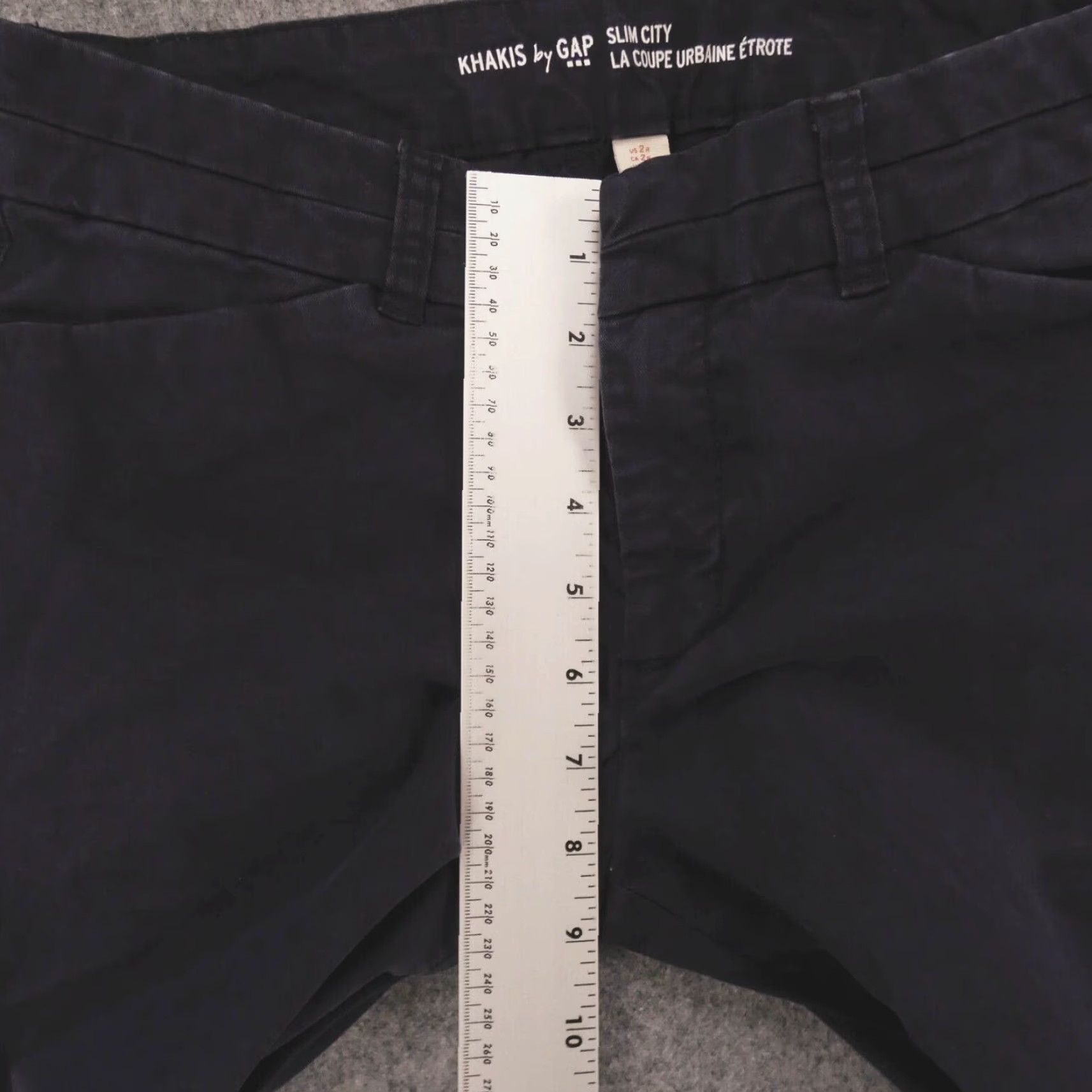 Gap Gap Khakis Pants Womens 2 Reg Stretch Chino Flat Front Navy Slim City Size 30" / US 8 / IT 44 - 7 Thumbnail