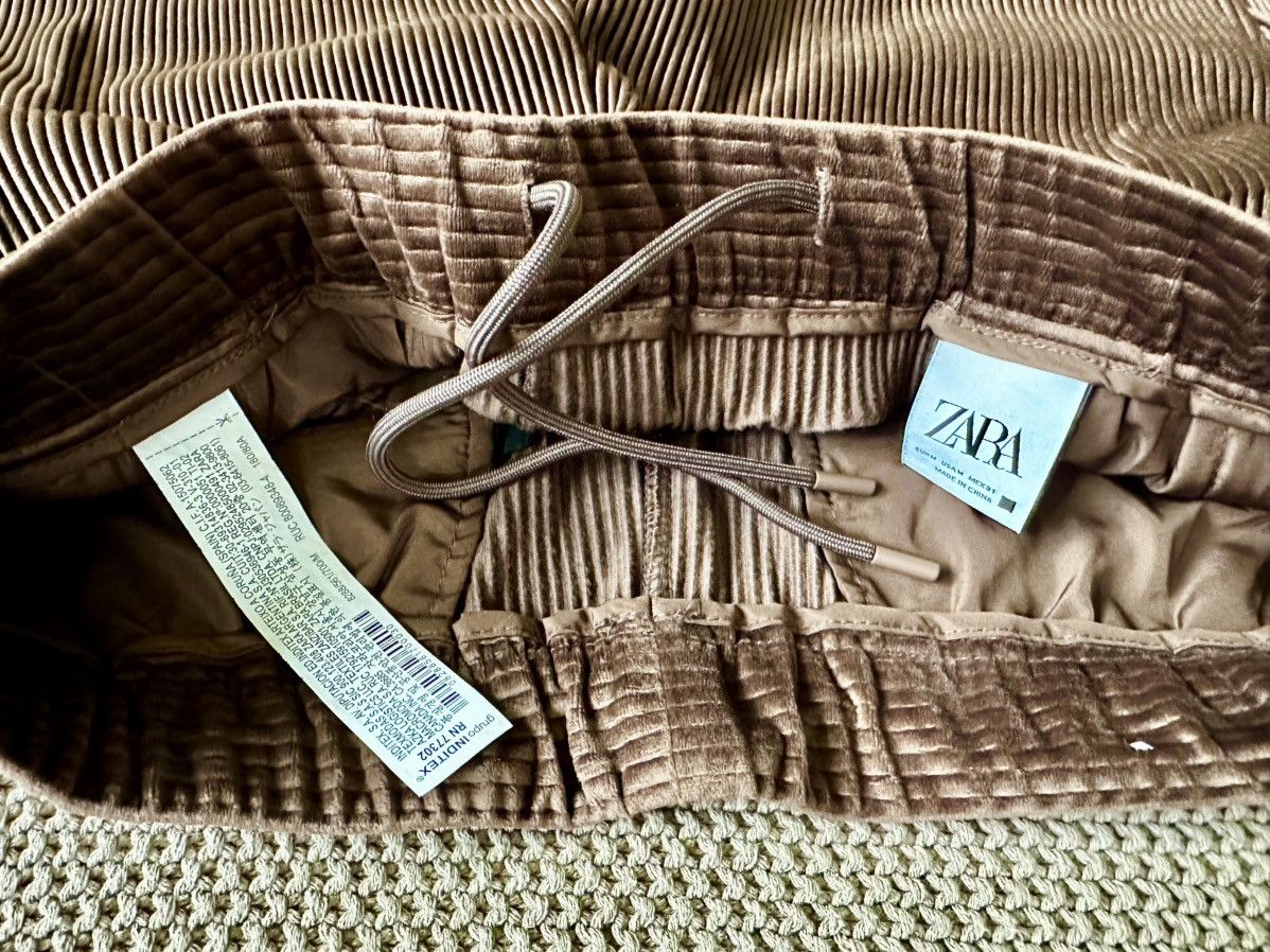 Zara Brown Pleated Pants Size US 32 / EU 48 - 3 Thumbnail