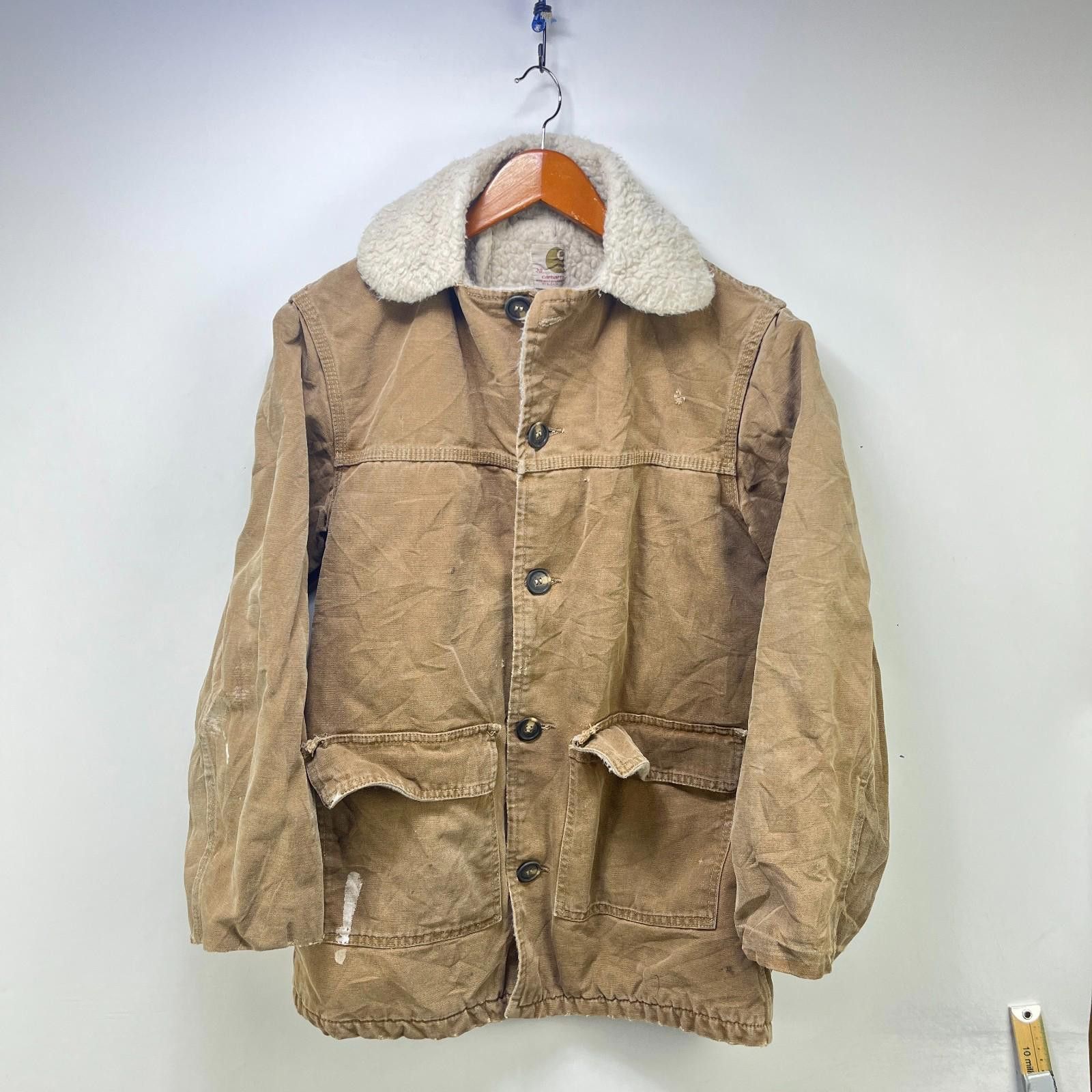 Carhartt Vintage 70s Carhartt Sherpa Lined Barn Jacket 38 Size US M / EU 48-50 / 2 - 1 Thumbnail