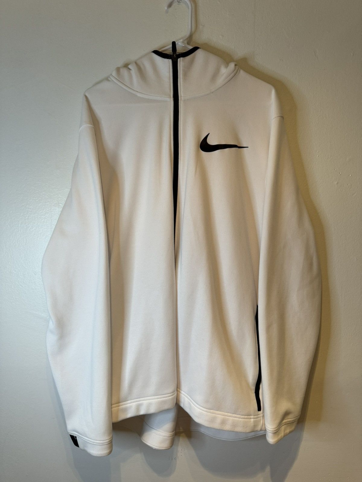Nike Nike Dri-fit Showtime Full-zip Hoodie Men Size XXL White Size US XXL / EU 58 / 5 - 1 Thumbnail