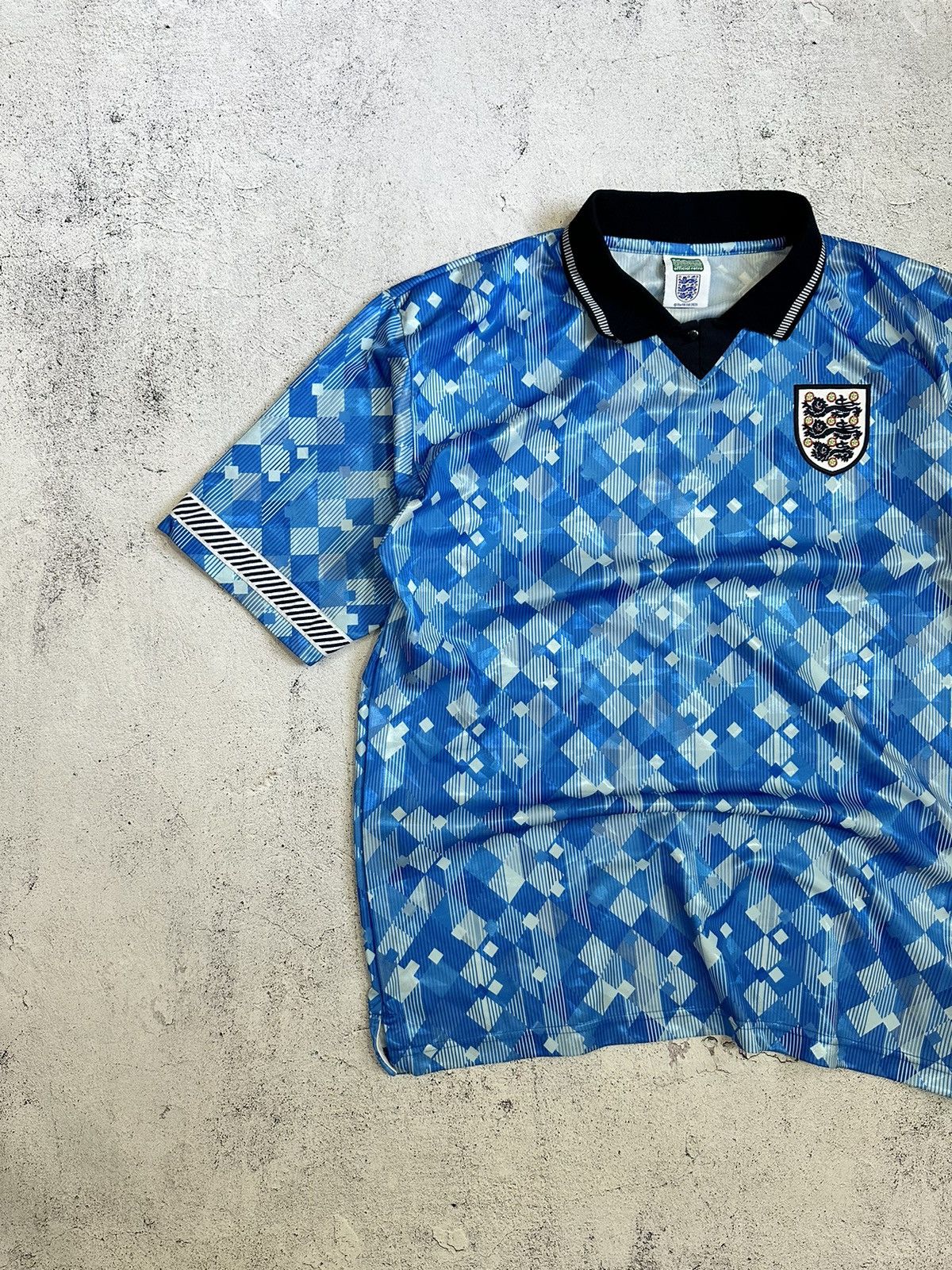 Other Vintage England 1990 Away Jersey score draw retro 90s Size US XL / EU 56 / 4 - 2 Thumbnail