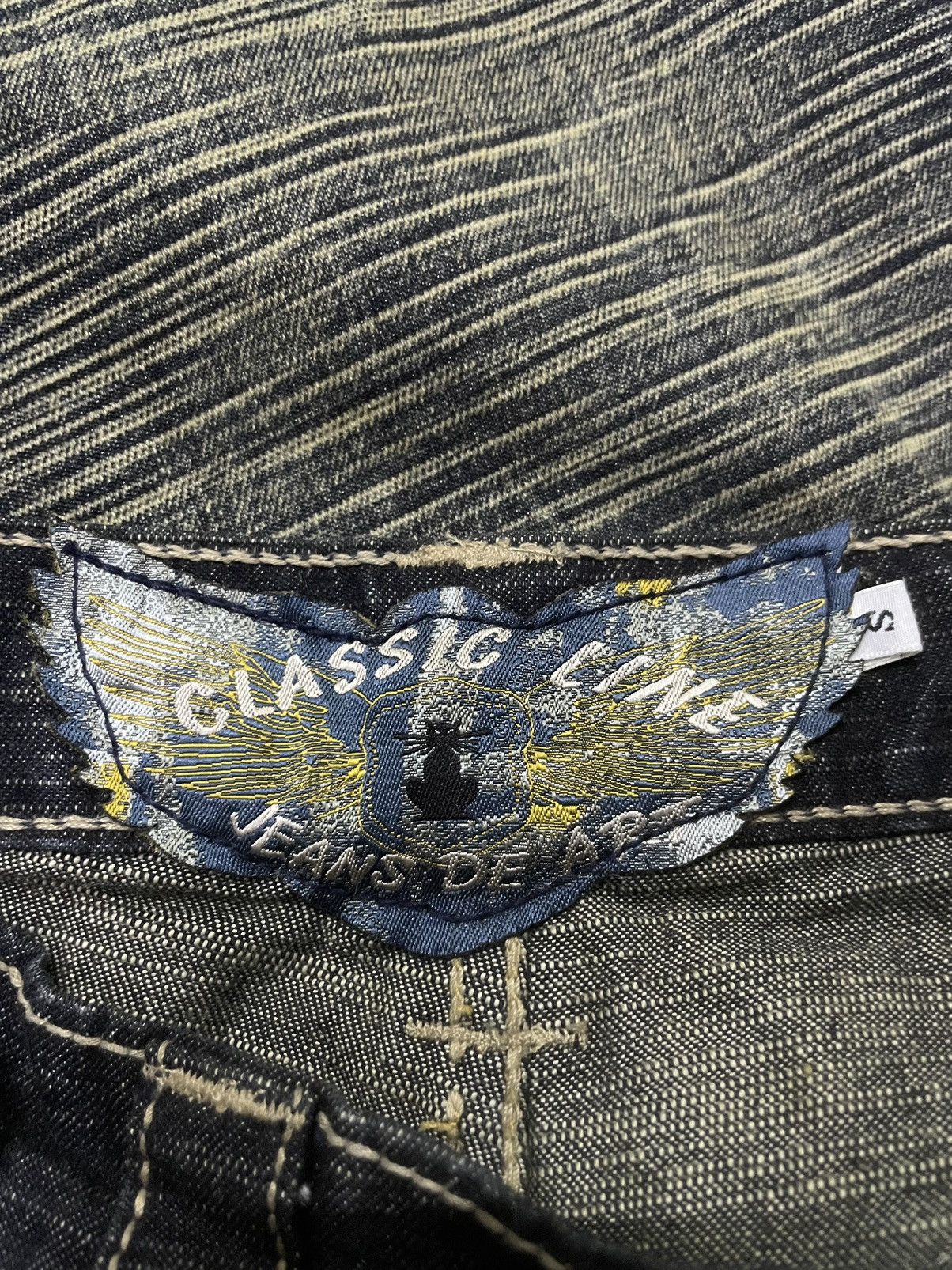 Japanese Brand Jeans De Art Mud Wash Whiskers Loose Jeans Size US 29 - 19 Thumbnail