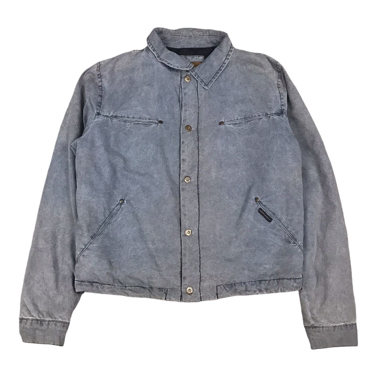 Dolce & Gabbana × Vintage OG DOLCE & GABBANA D&G GRAY BLUE SUN FADED BUTTON JACKET Size US M / EU 48-50 / 2 - 1 Thumbnail