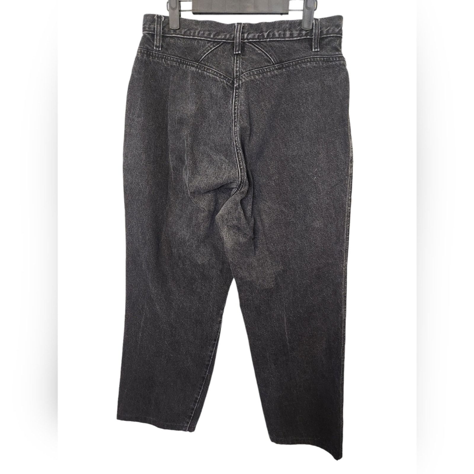 Vintage Vintage Bar None Quarter Horse black jeans 15/16 western 80s Size 33" - 4 Thumbnail