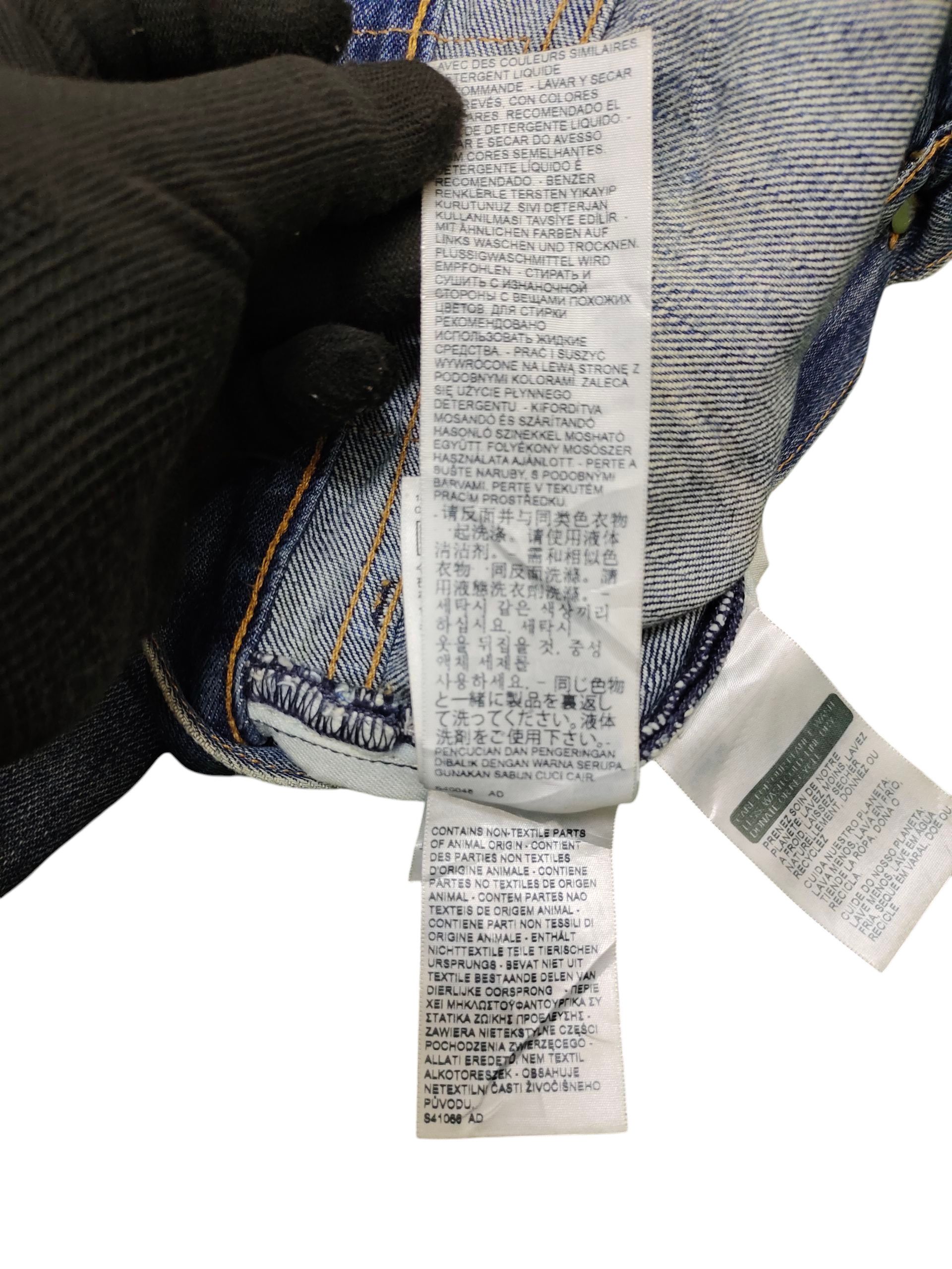 Levi's Levis 505 Clawmark Distress Faded Denim Jeans Grunge Size US 36 / EU 52 - 13 Thumbnail