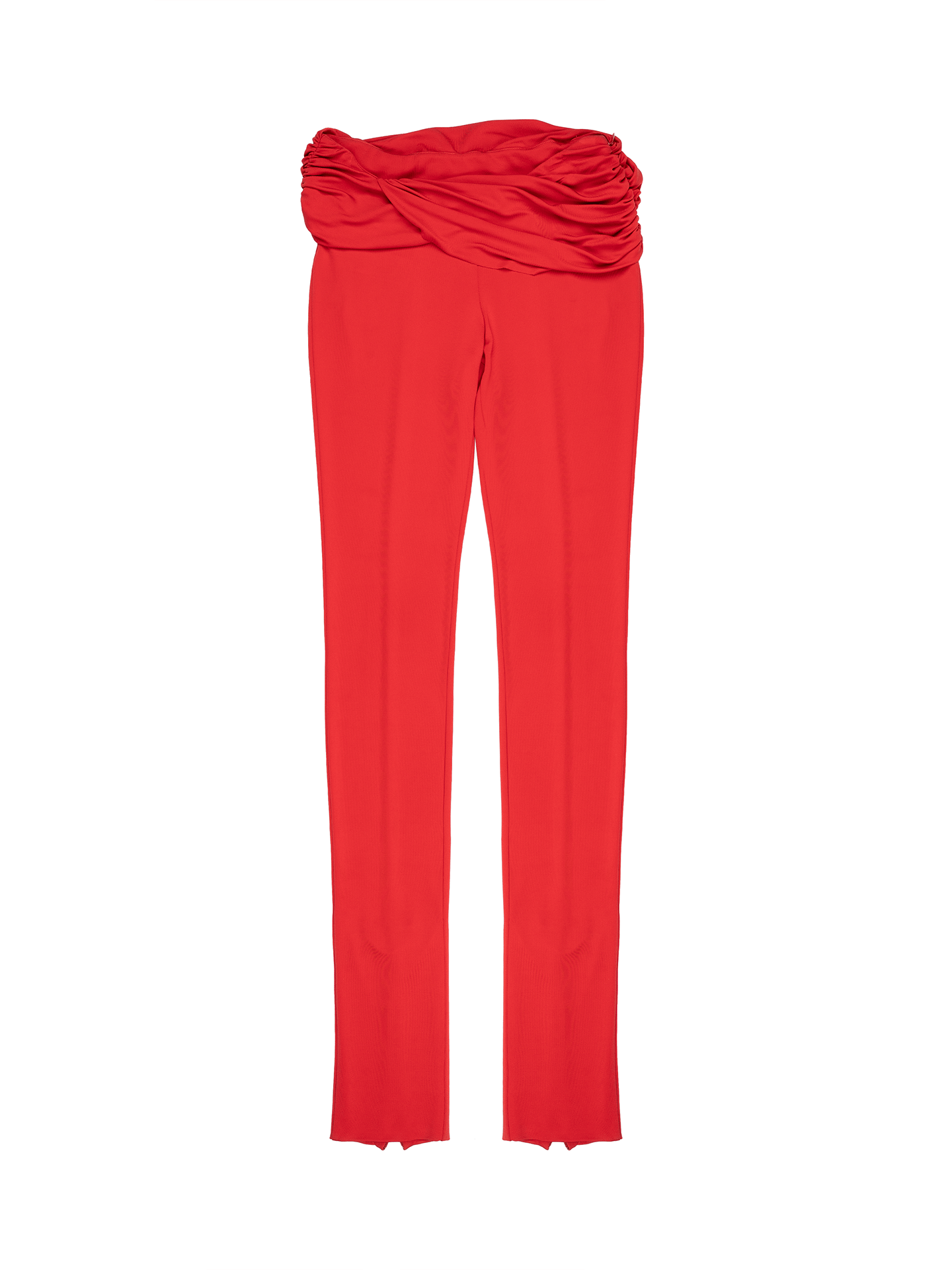Blumarine Blumarine ruched low-rise viscose pants Size 26" / US 2 / IT 38 - 1 Thumbnail