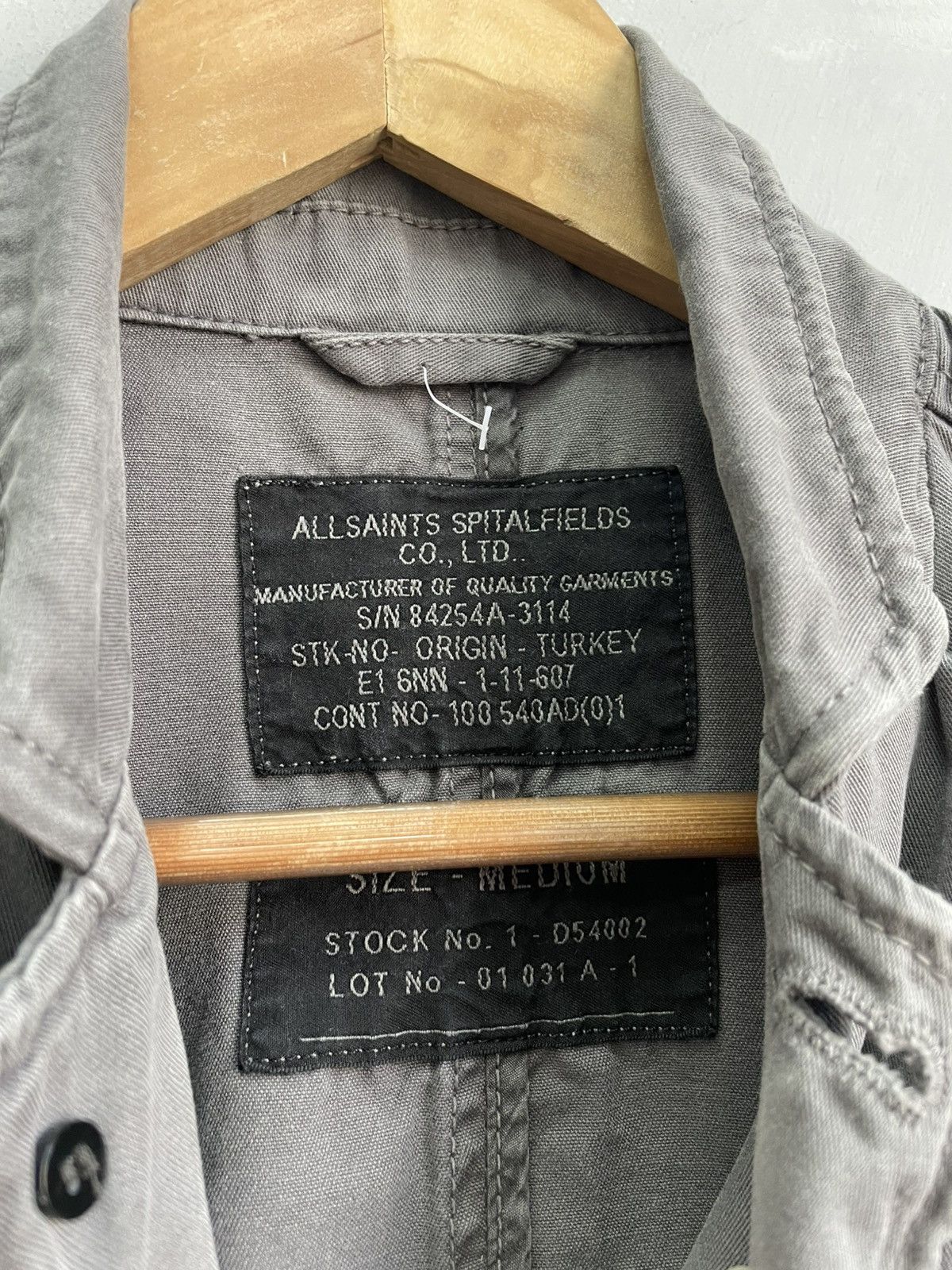 Allsaints 90s All saints Cotton jacket blazer Ann demeulemeester style Size US M / EU 48-50 / 2 - 5 Thumbnail