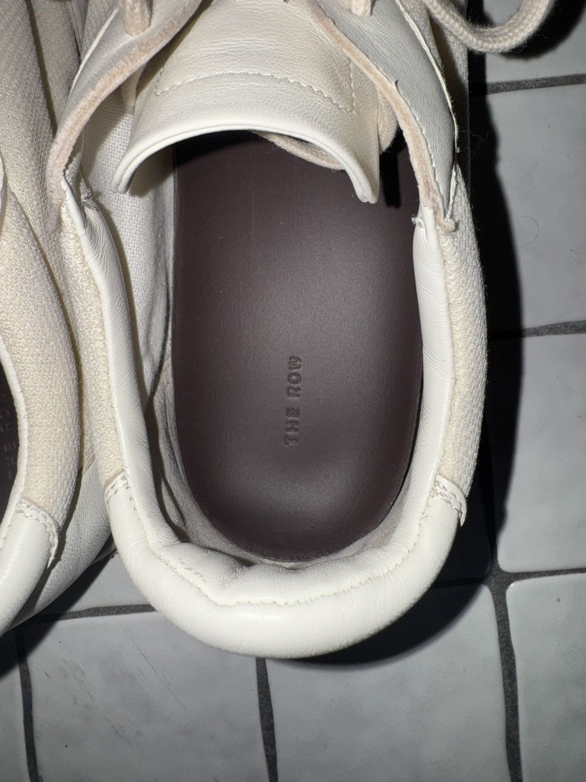 The Row White / cream Owen Runner sneaker size 42 Size US 9 / EU 42 - 6 Thumbnail