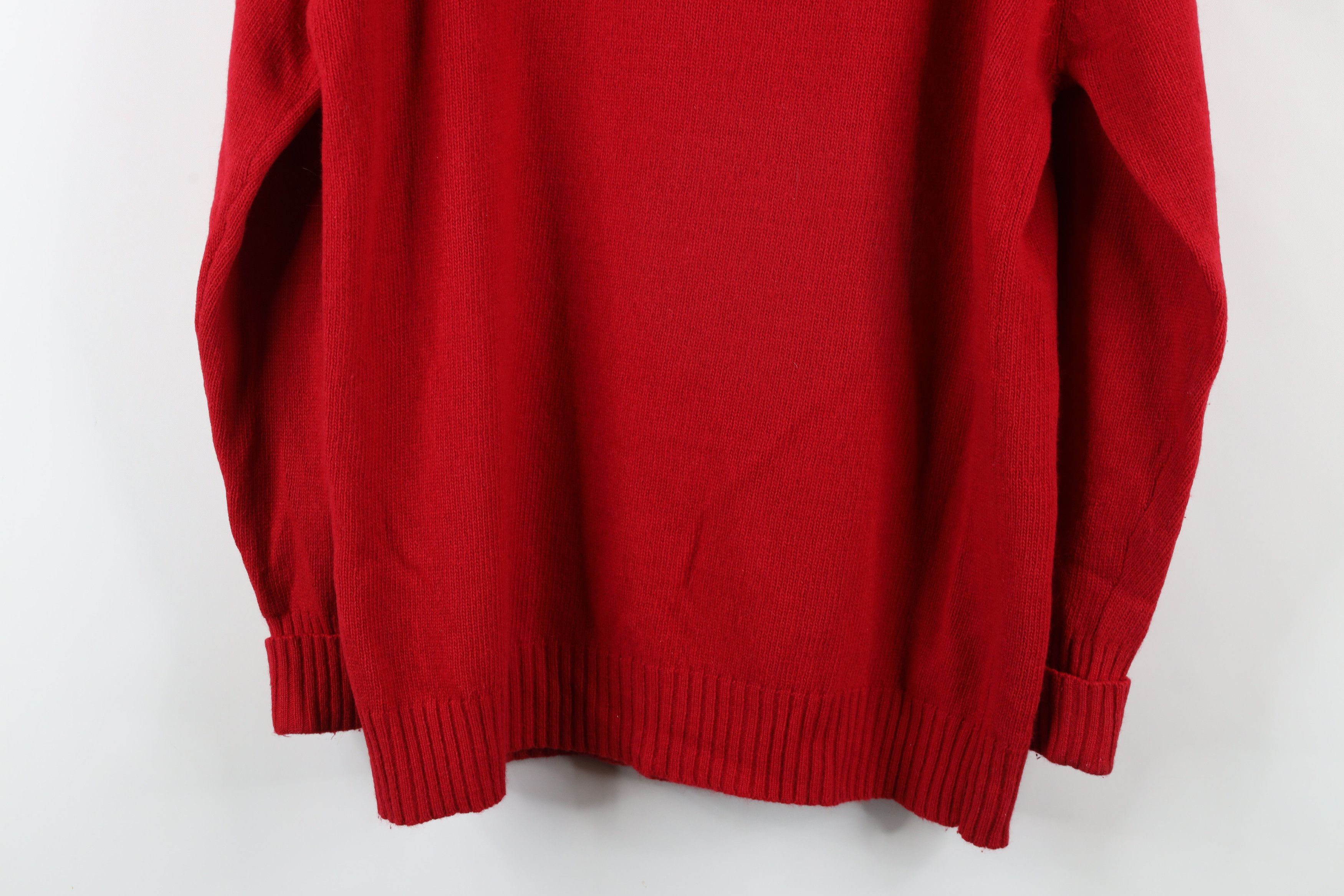Vintage Vintage 90s Streetwear Lambswool Knit Collared Sweater Size L / US 10 / IT 46 - 12 Thumbnail
