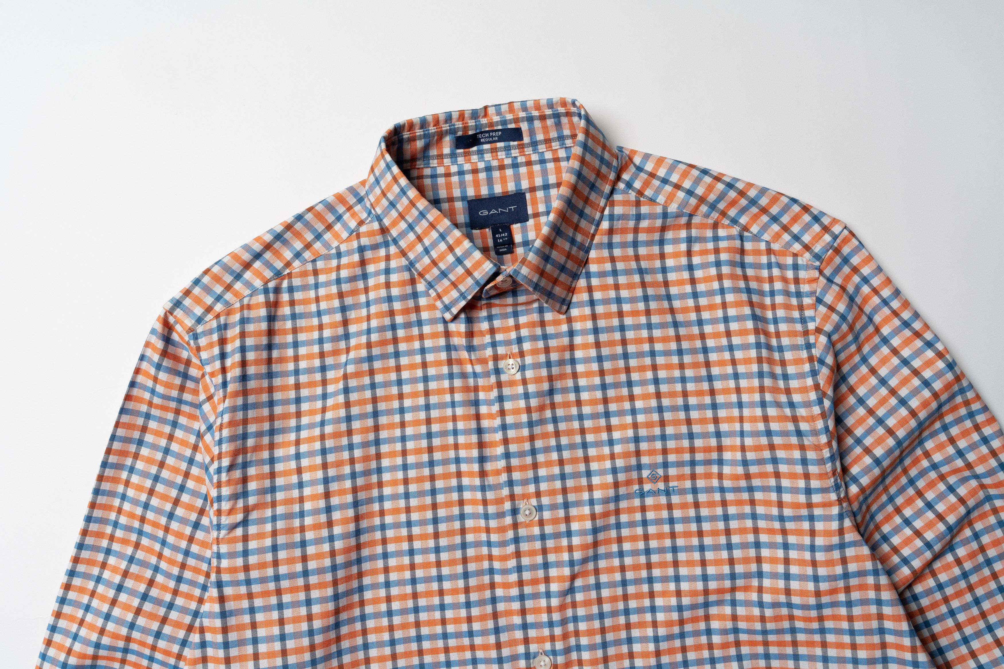 Gant 🔵 GANT Check Long Sleeve Button Up Shirt Size US L / EU 52-54 / 3 - 1 Thumbnail