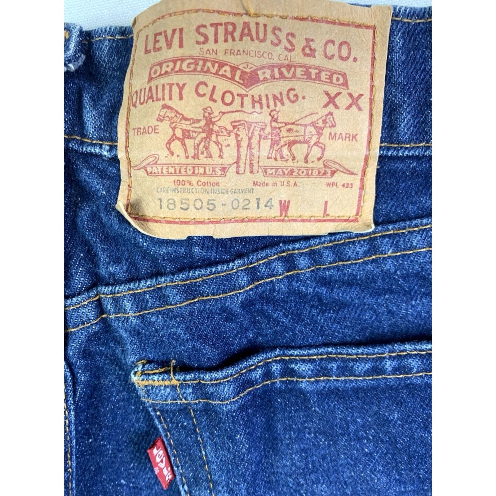 Levi's VINTAGE Levi's 505 Jeans Womens Blue Size 14 Made In USA 1982 (Fits 29x32) Size 36" / US 14 / IT 50 - 2 Thumbnail