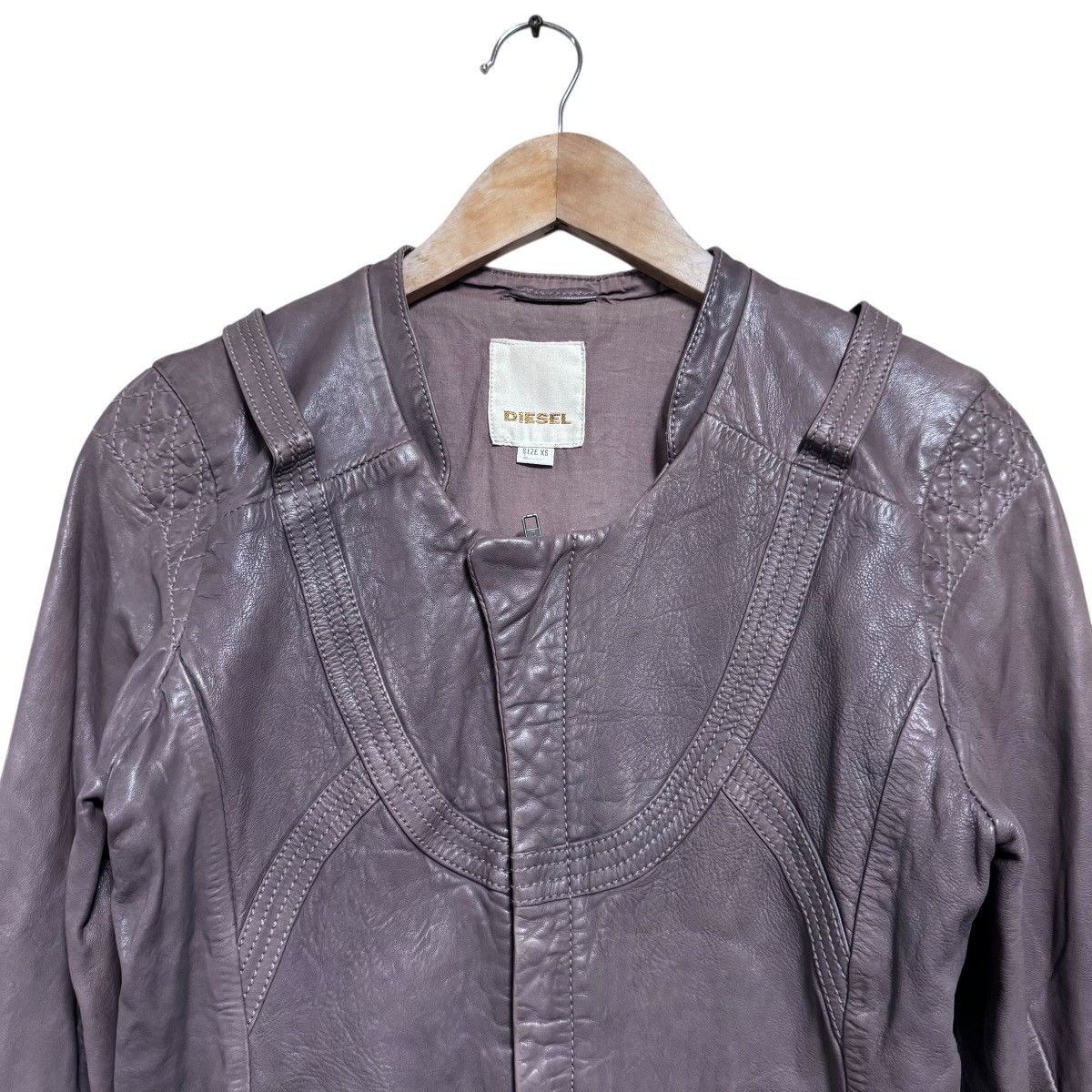 Diesel Diesel leather Biker Jacket Graphic Lining Size XS / US 0-2 / IT 36-38 - 4 Thumbnail