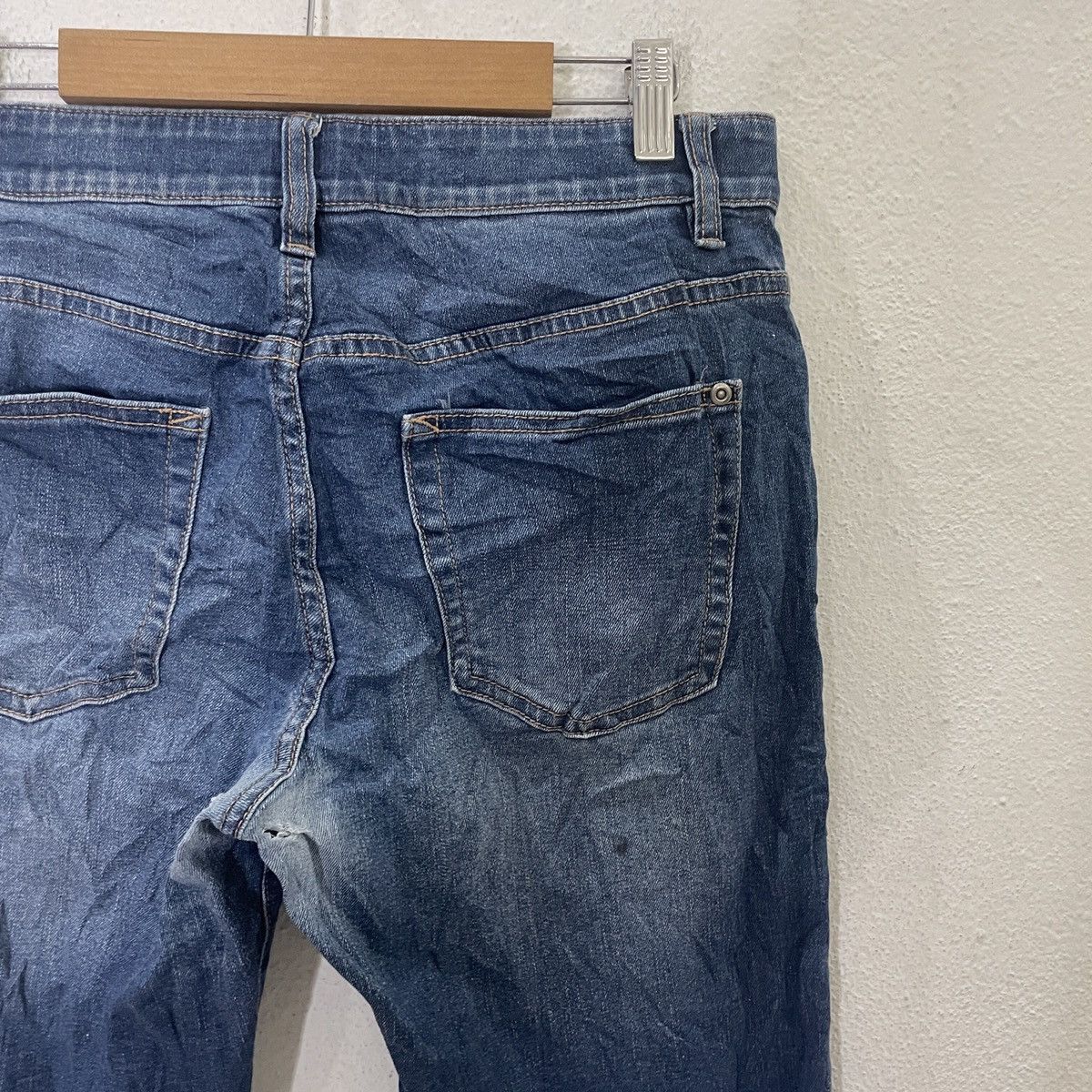 Other Vintage Bossini Jeans Seldvedge Distressed Denim Jeans Size US 31 - 9 Thumbnail
