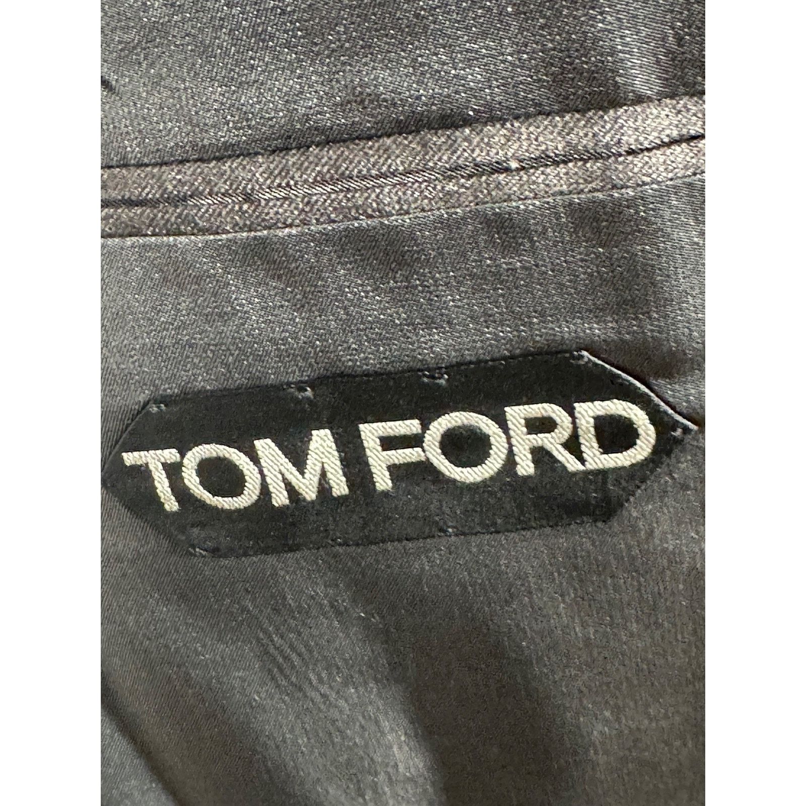 Tom Ford Tom Ford for Billy Joel Charcoal Wool Suit Jacket 50C 40S Size 40S - 5 Thumbnail