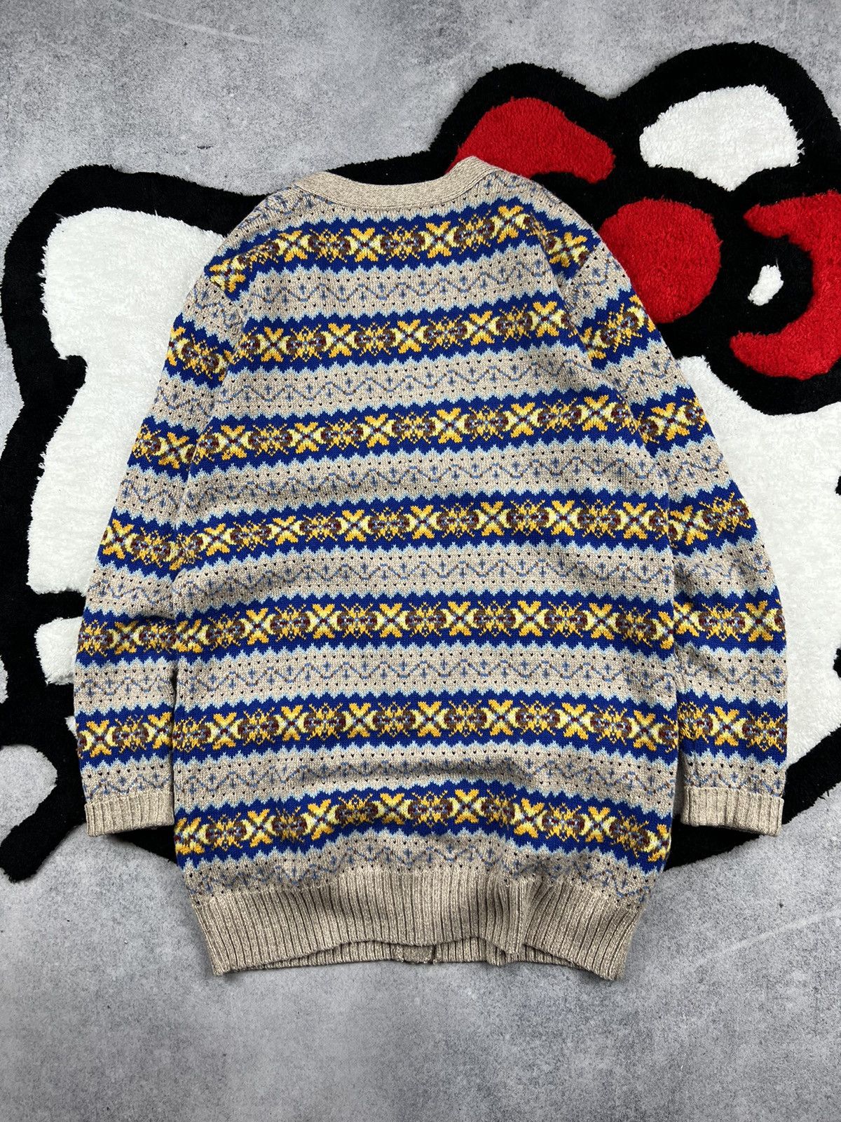 Ralph Lauren Polo Ralph Lauren Fair Isle Avant Gard Cardigan Sweater Size S / US 4 / IT 40 - 12 Thumbnail