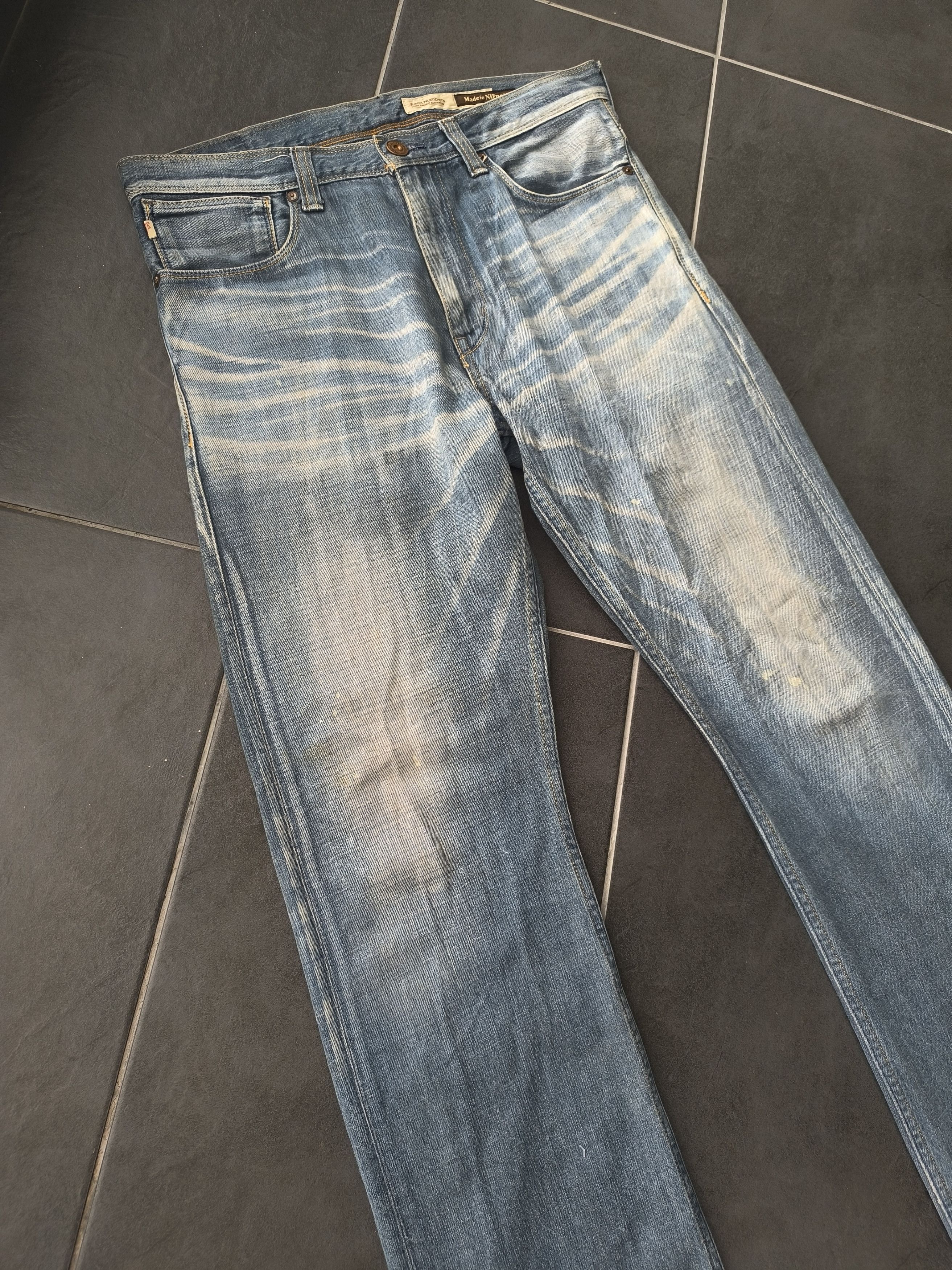 If Six Was Nine × Japanese Brand × Le Grande Bleu (L.G.B.) FLARE JEANS BUCKLE BACK NUMBER JEANS Size US 34 / EU 50 - 2 Thumbnail