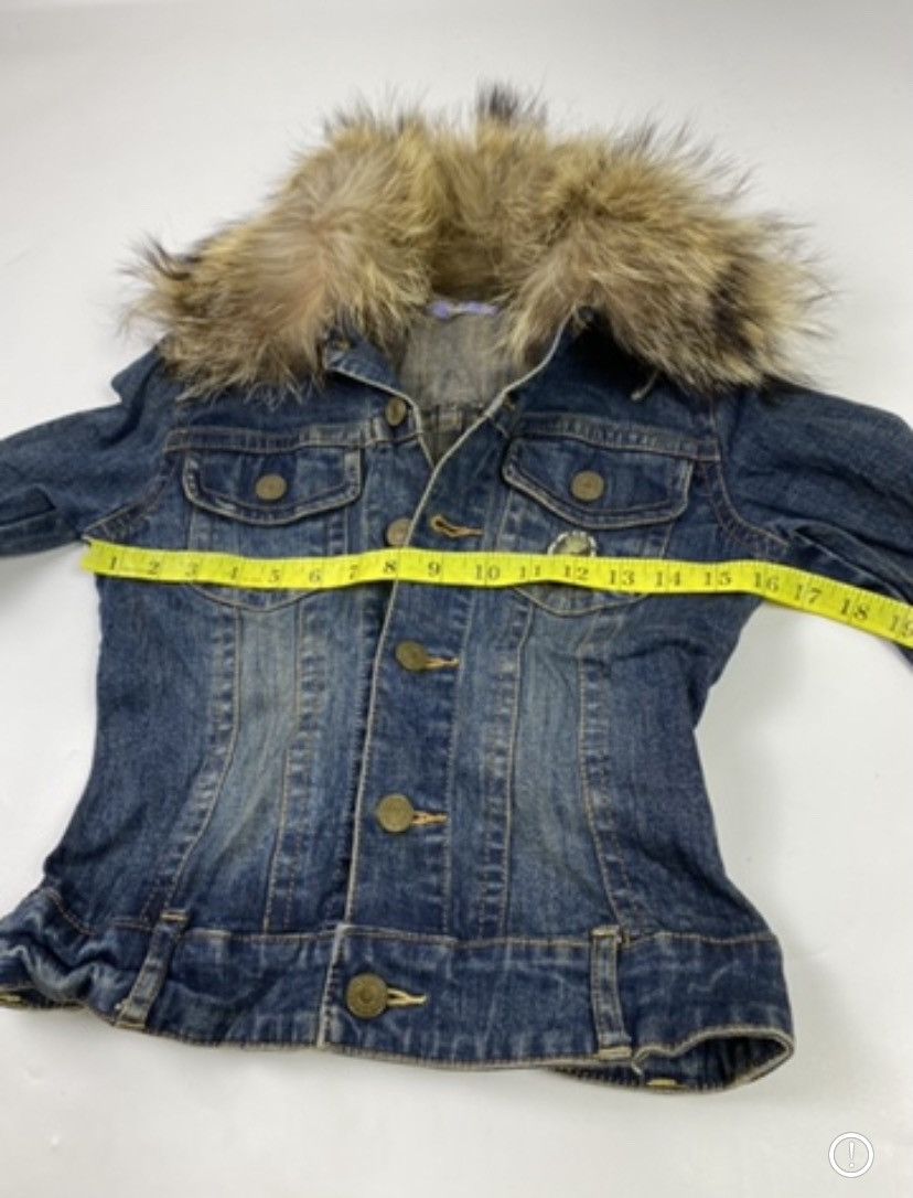 GOSTAR DE FUGA × If Six Was Nine × Japanese Brand faux fur denim jacket boxy og cross japanese vkei style Size US S / EU 44-46 / 1 - 8 Thumbnail