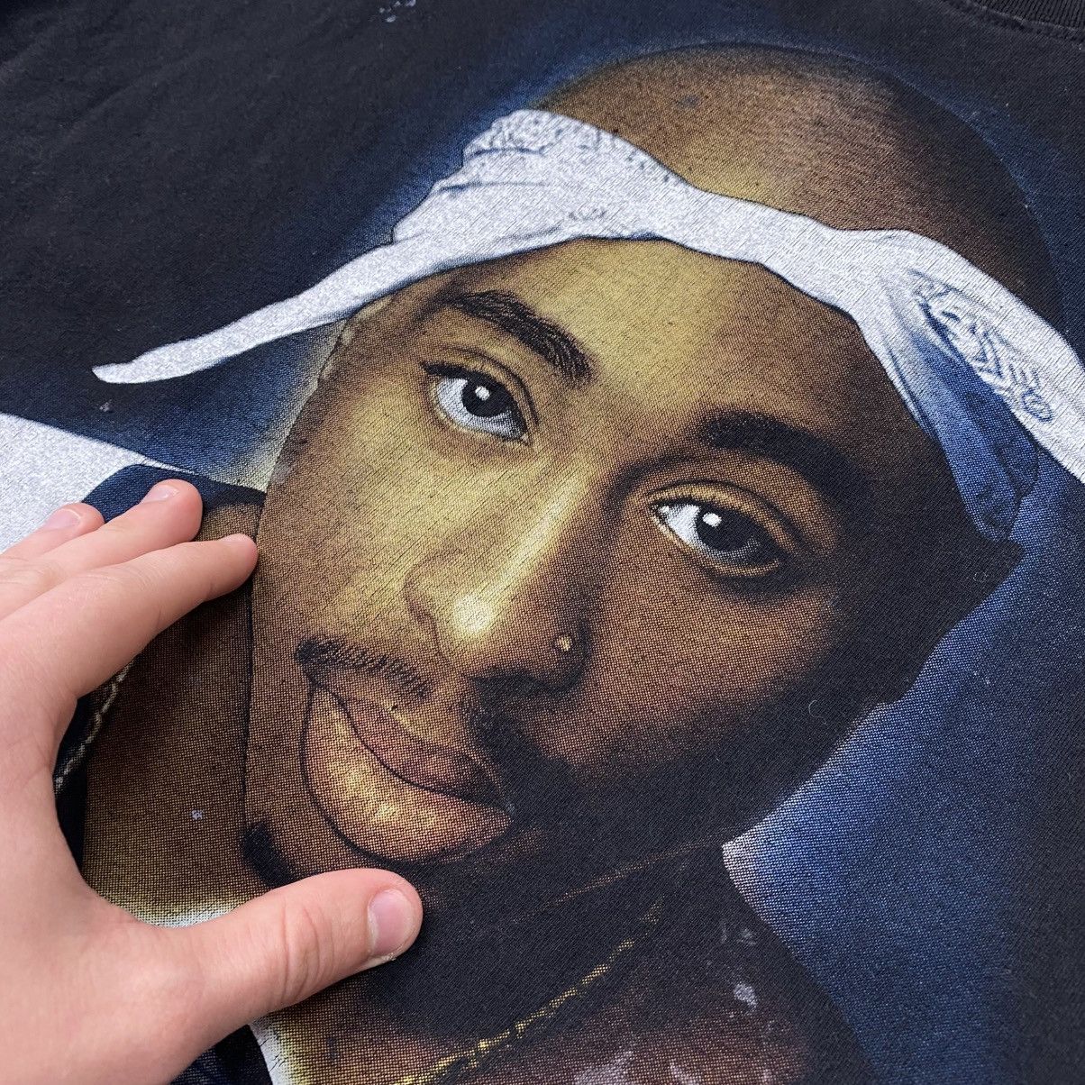 Band Tees × Vintage Vintage Tupac 2Pac Big logo Rare 90’s band tee Size US M / EU 48-50 / 2 - 3 Thumbnail