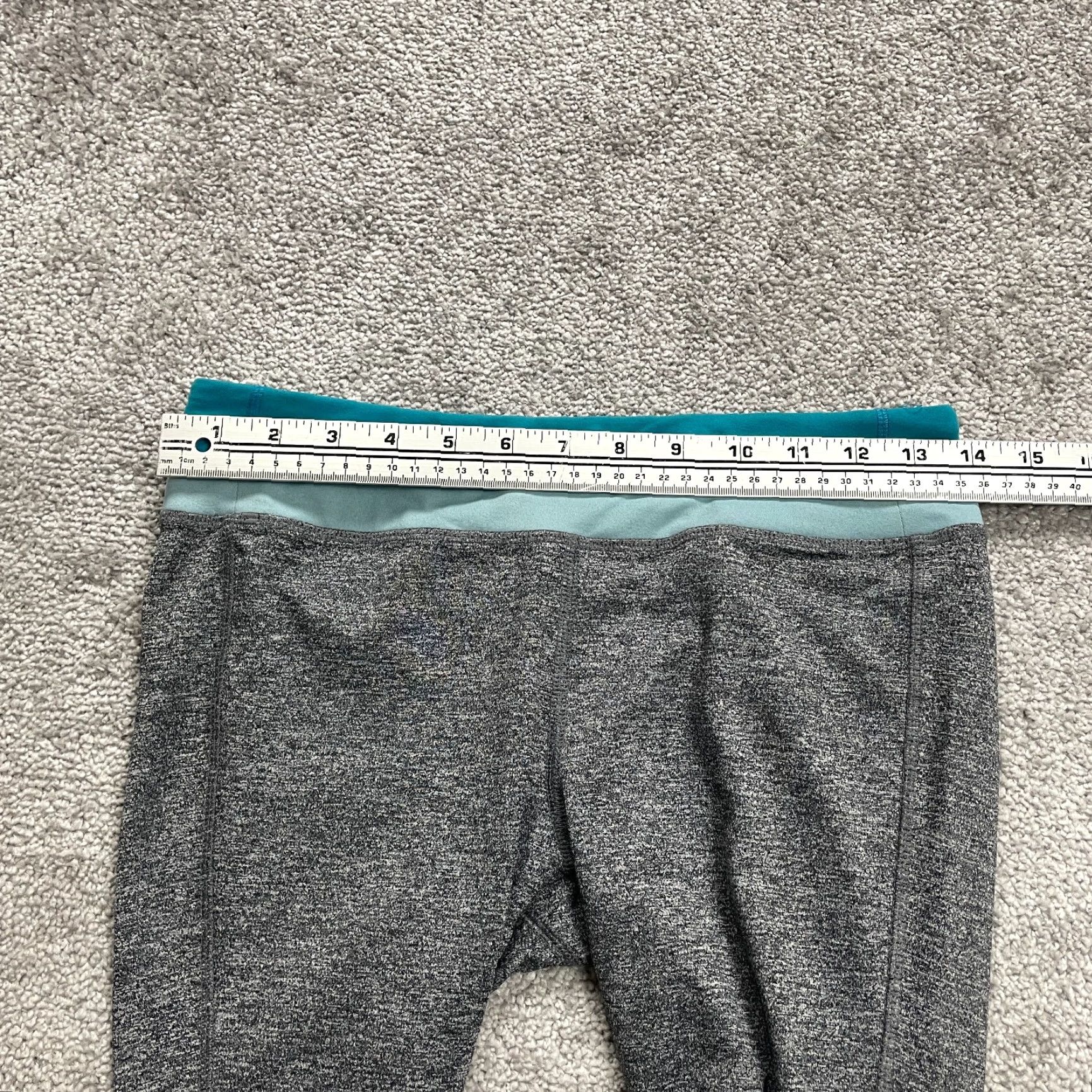 Vintage Unbranded Cropped Leggings Womens Small Gray Mid Rise Active Yoga Gym Run 28x18 Size 28" / US 6 / IT 42 - 6 Thumbnail