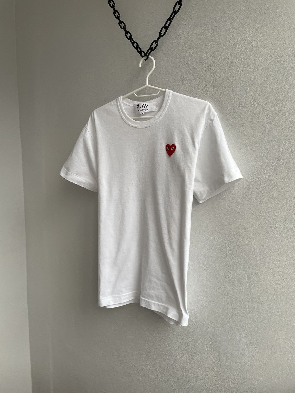 Comme des Garcons PLAY Comme Des Garcons Play CDG Small Heart Logo T Shirt Tee Size US L / EU 52-54 / 3 - 2 Thumbnail