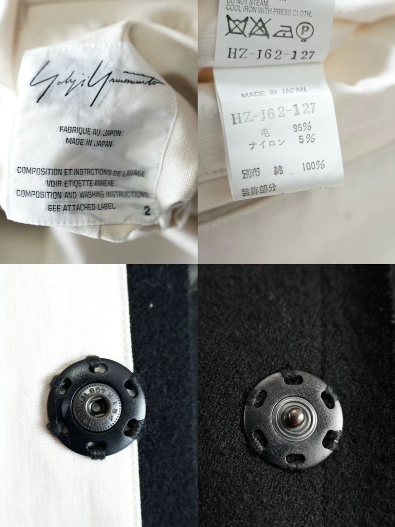 Yohji Yamamoto Yohji Yamamoto Yohji Yamamoto Black Outerwear Coat Size US S / EU 44-46 / 1 - 7 Thumbnail