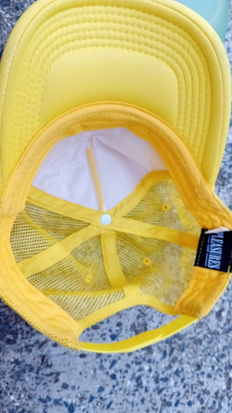 Pleasures Pleasures Vibration Mesh Trucker Hat Cap Yellow Size ONE SIZE - 4 Thumbnail