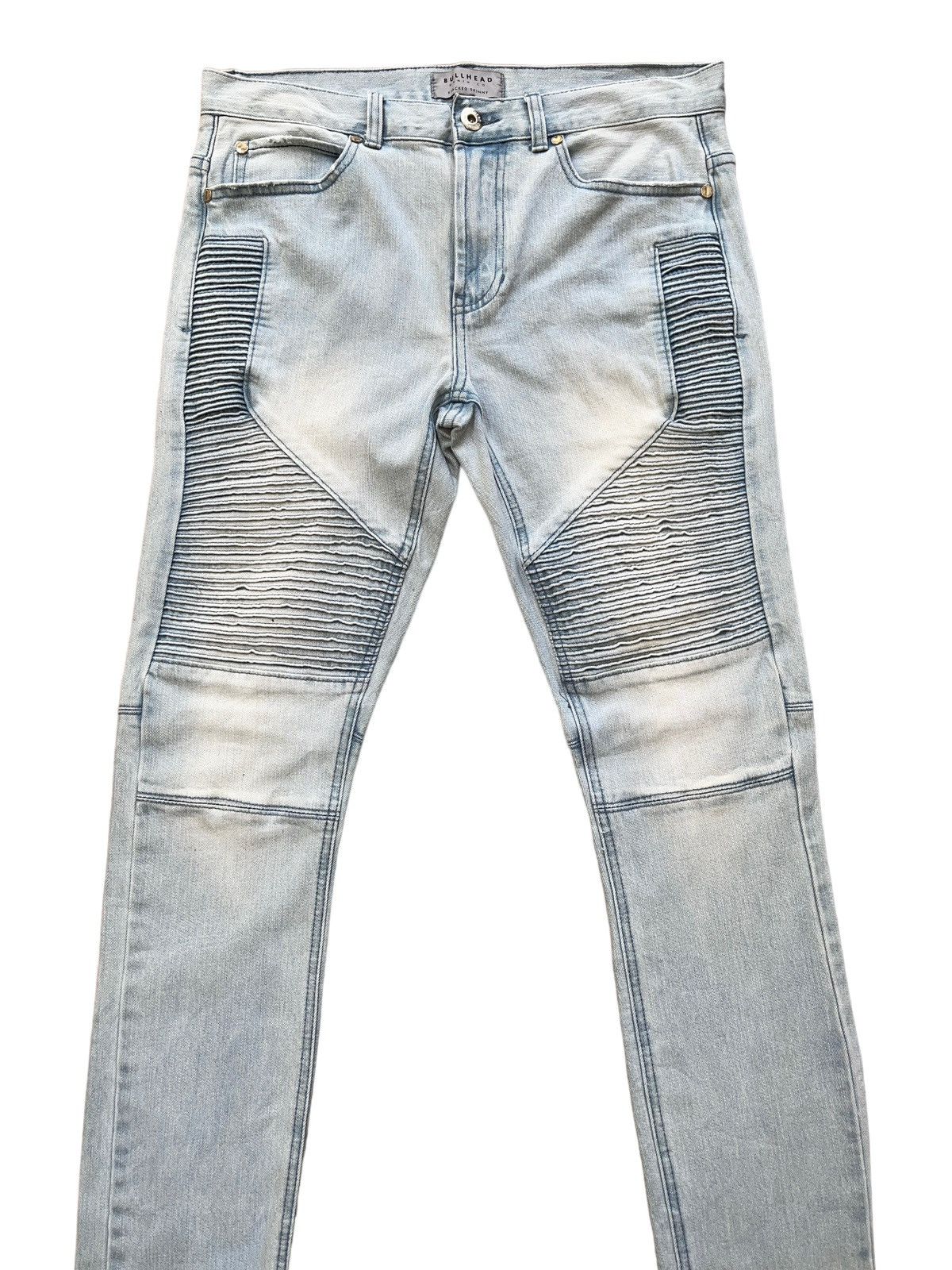 Bullhead Denim Co. Bullhead Stacked Biker Denim Size US 30 / EU 46 - 2 Thumbnail