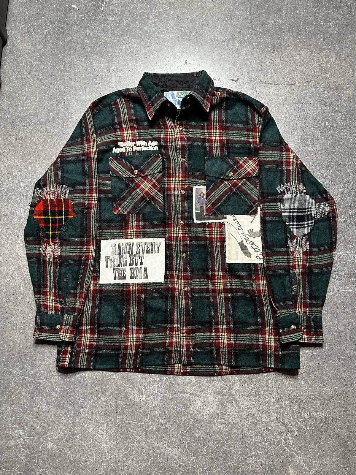 Better With Age Better With Age Muir Repair Flannel Shirt Green Multi Size US L / EU 52-54 / 3 - 1 Thumbnail