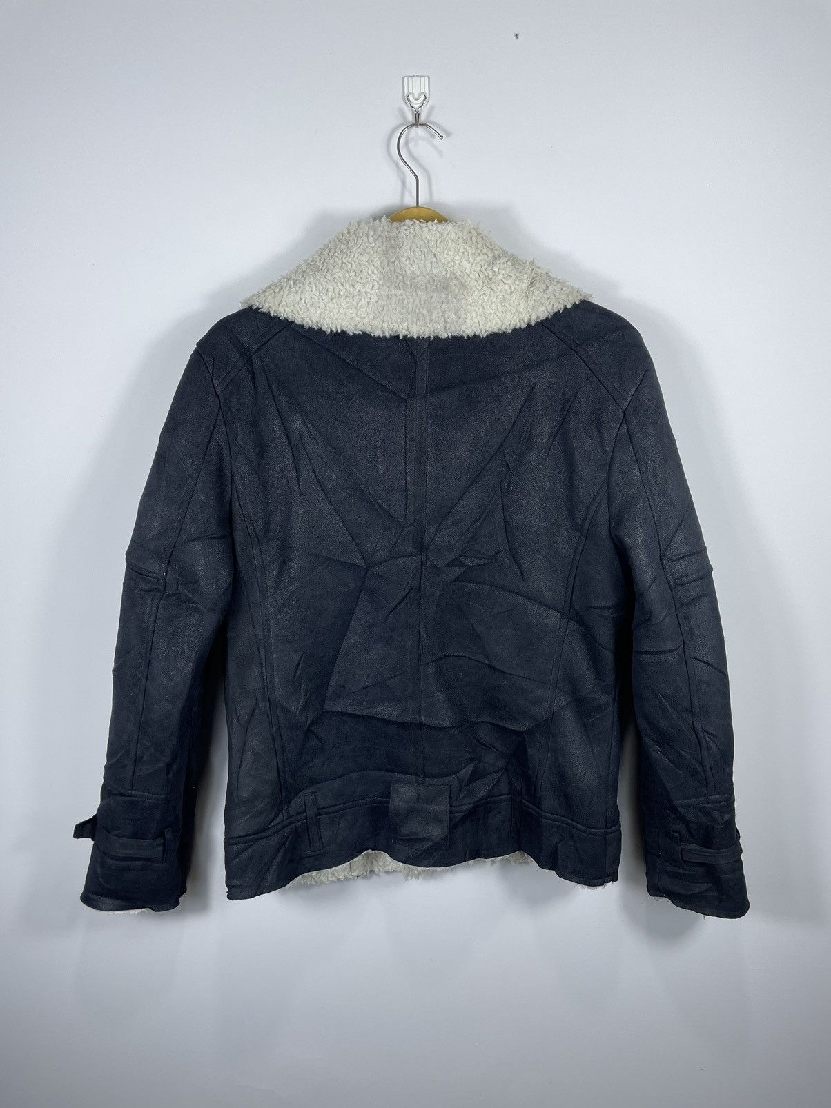 Codes Combine Raccoon fur collar biker jacket by codes combine Size US L / EU 52-54 / 3 - 5 Thumbnail