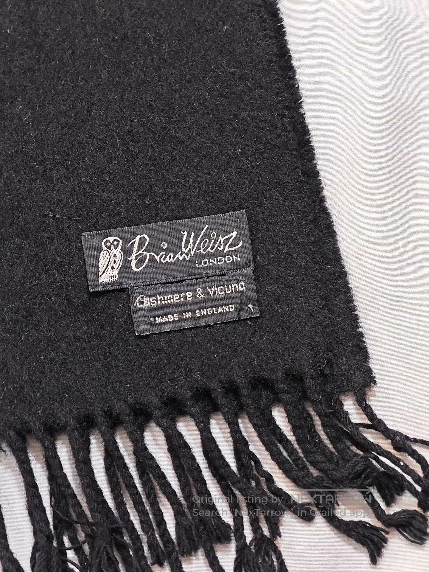 Japanese Brand Brian Weisz Cashmere Blend Scarf. Size ONE SIZE - 2 Thumbnail
