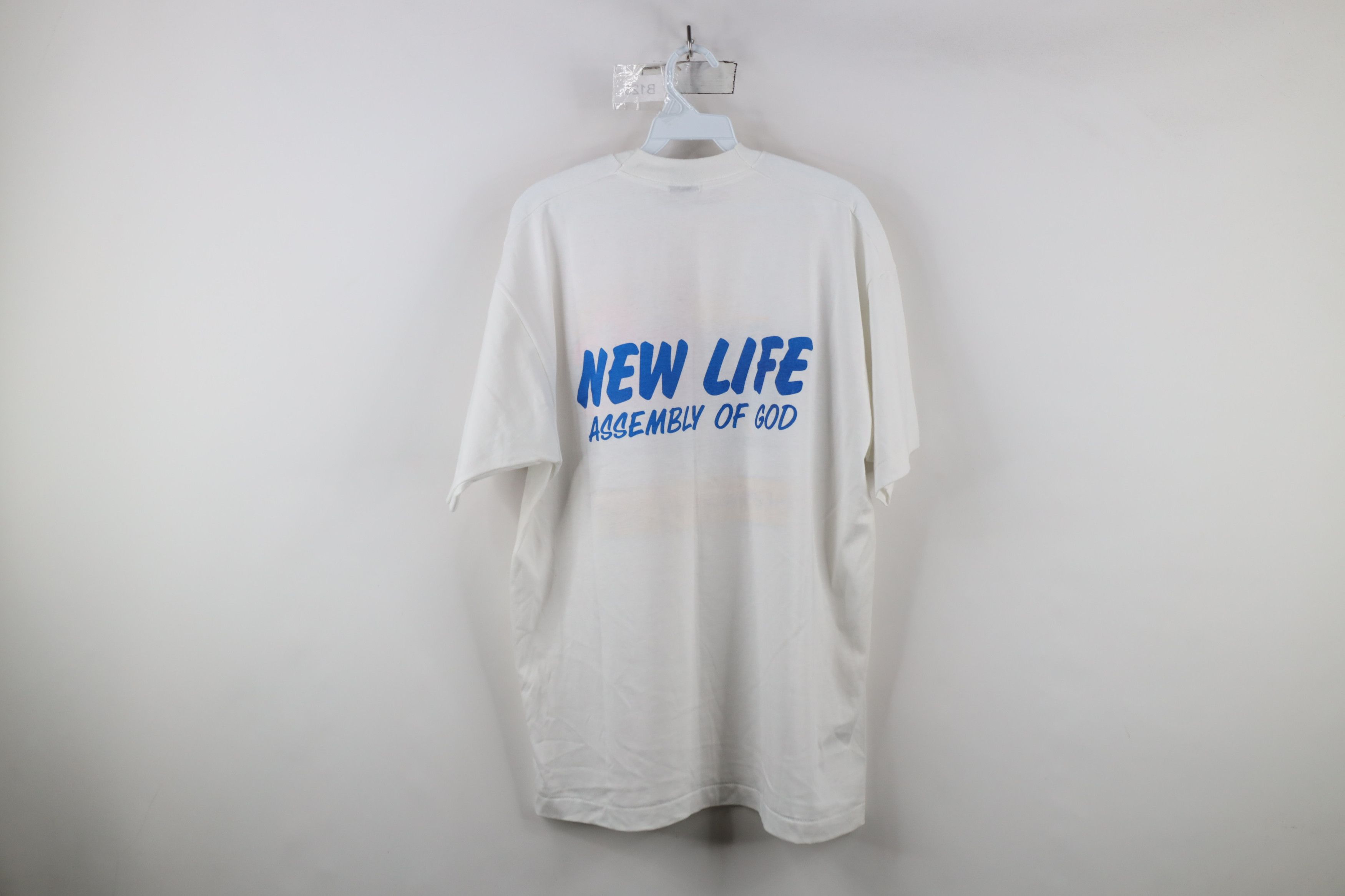 Vintage Vintage 90s Christian New Life Jesus Romans 6:4 T-Shirt USA Size US XL / EU 56 / 4 - 11 Thumbnail