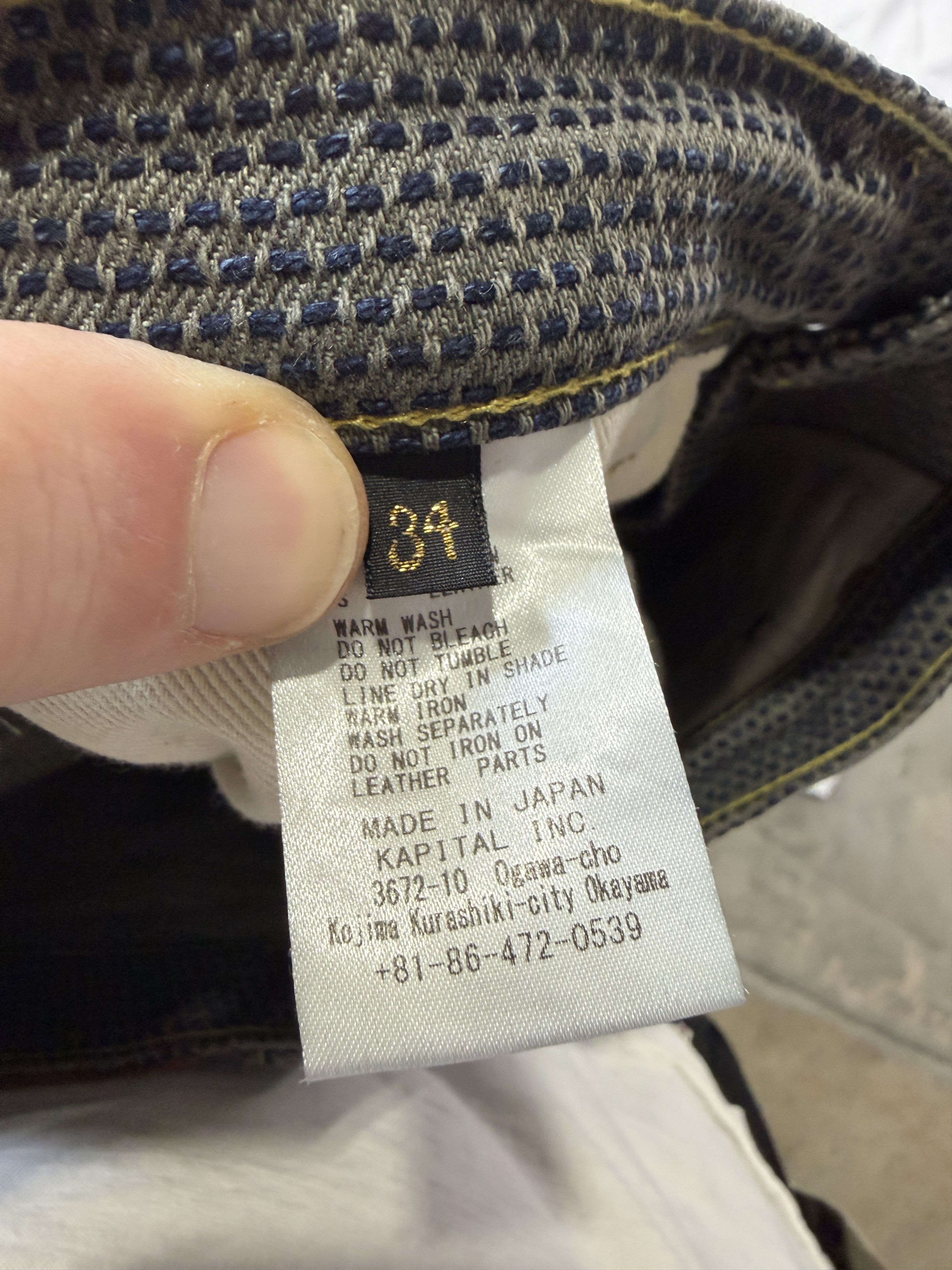 Kapital Kapital Century Denim Jeans Size 34 Size US 34 / EU 50 - 8 Thumbnail