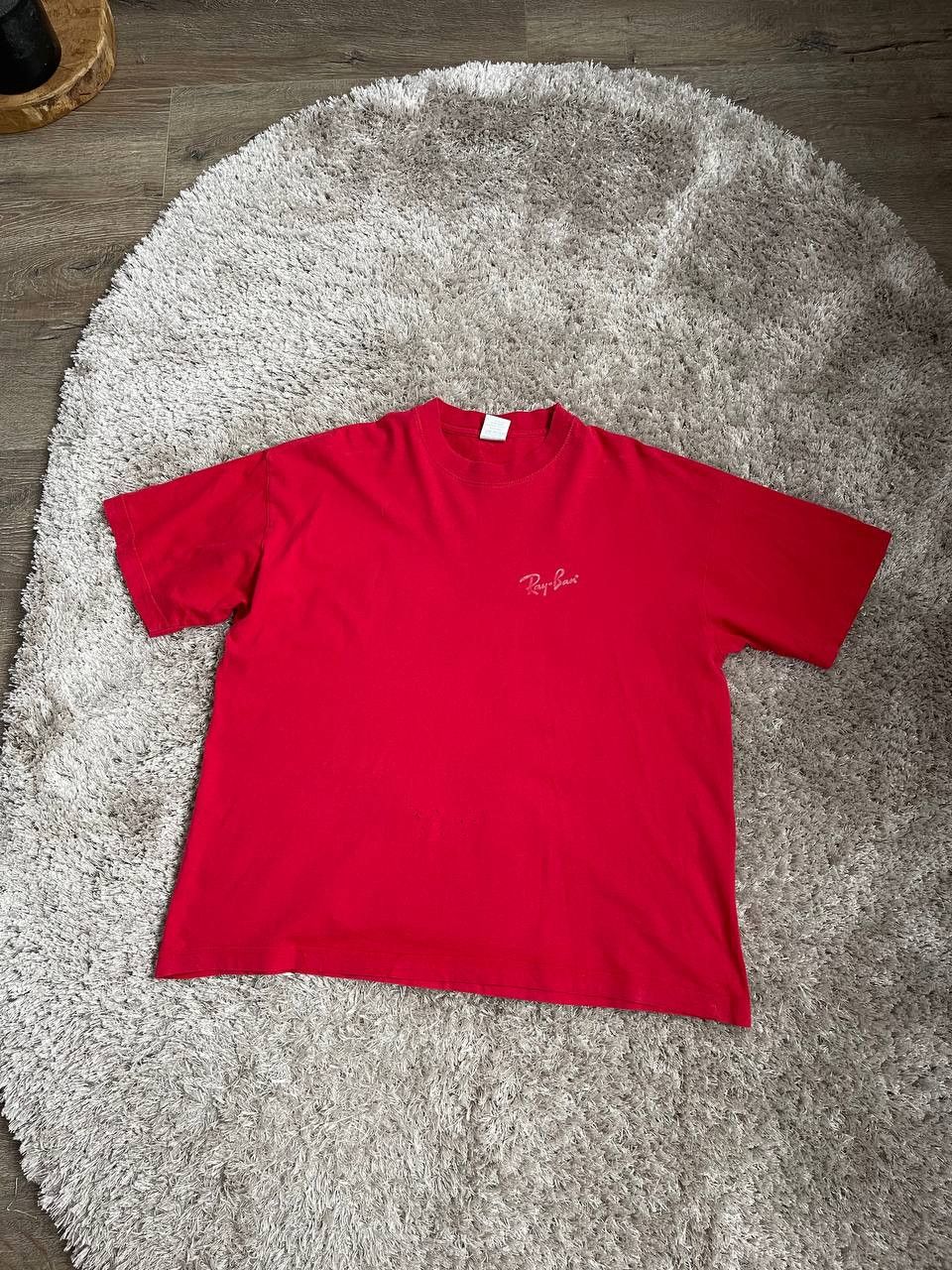 RayBan × Vintage Vintage 90s RAYBAN Retro big logo 90s tee Size US XL / EU 56 / 4 - 2 Thumbnail