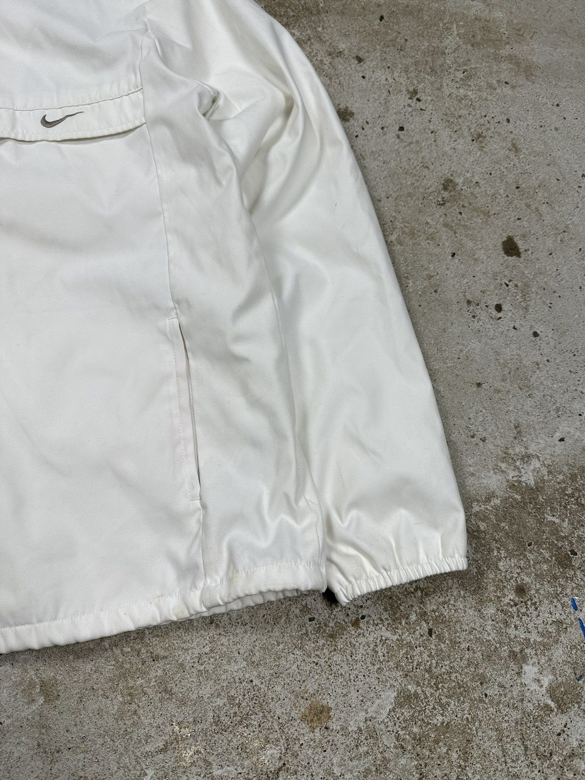 Nike × Vintage Vintage y2k Nike White Track Jacket Swoosh Size US S / EU 44-46 / 1 - 8 Thumbnail