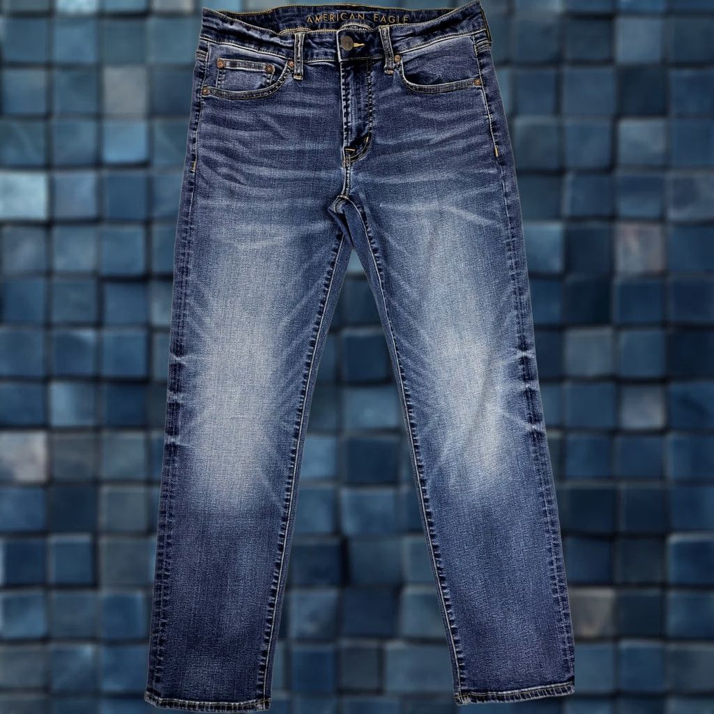 American Eagle Outfitters VINTAGE American Eagle Original Straight Jeans Men 31x32 Blue Denim Stretch 5-Pocket Regular Waist 31 Inseam 30 MPN 54485 Size US 31 - 1 Thumbnail