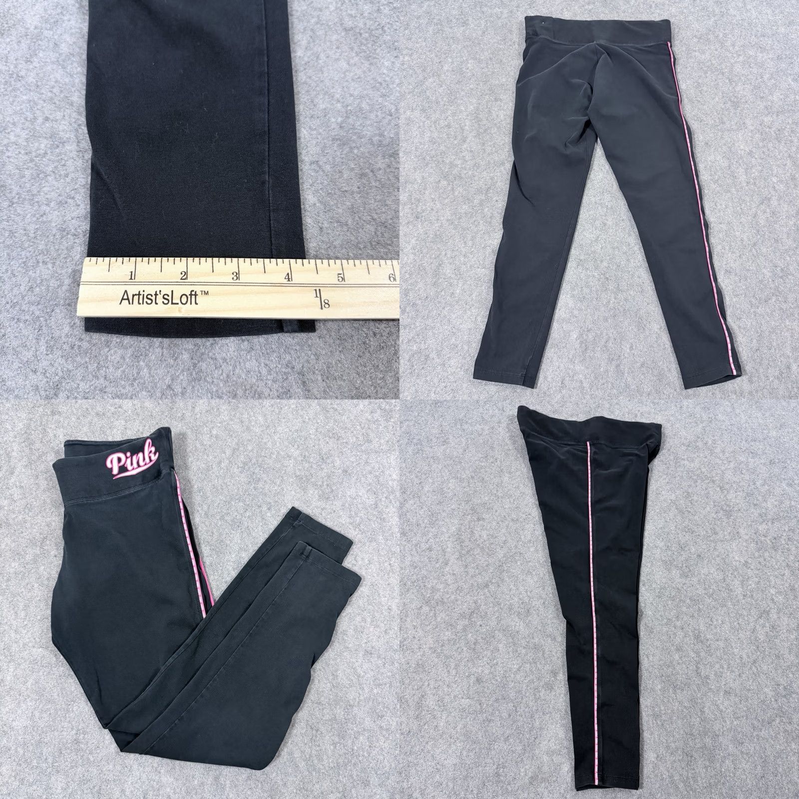 Victoria's Secret Victoria's Secret PINK Logo Legging Women's M Black Size 32" / US 10 / IT 46 - 11 Thumbnail