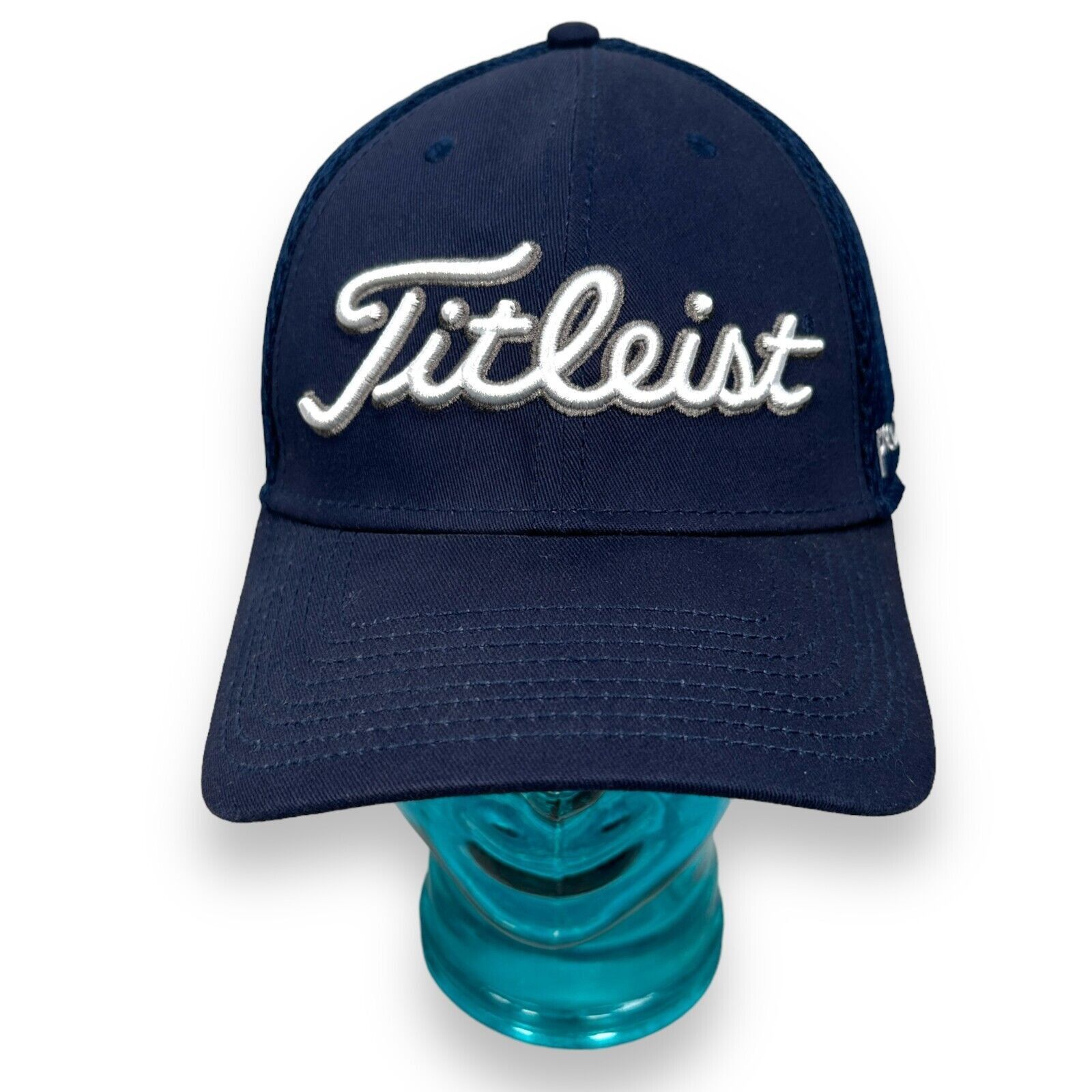 Titleist Titleist X FootJoy Pro V1 Golf Cap LXL Blue Stretch 6 Panel Size ONE SIZE - 1 Thumbnail