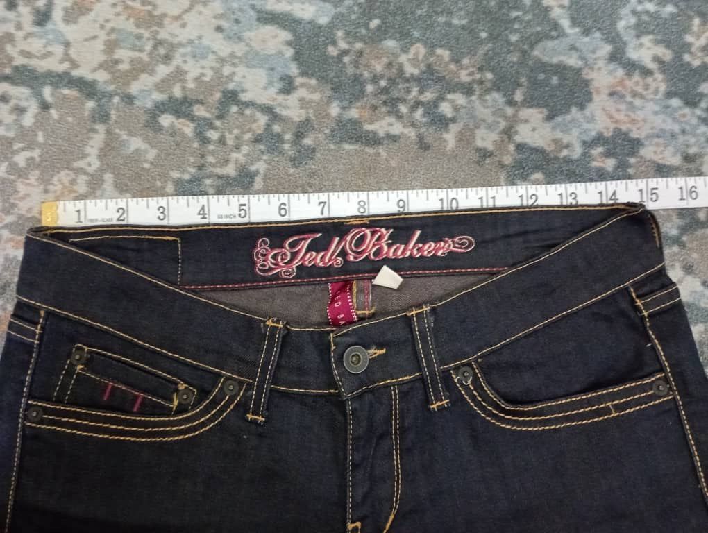 Tornado Mart Flare Jeans Mud Rusty Ted Baker Bootcut Jeans Like New Size US 29 - 8 Thumbnail