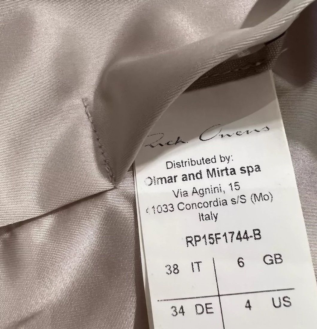 Rick Owens Rick Owen women's down jacket, cotton thin down jacket Size S / US 4 / IT 40 - 3 Thumbnail