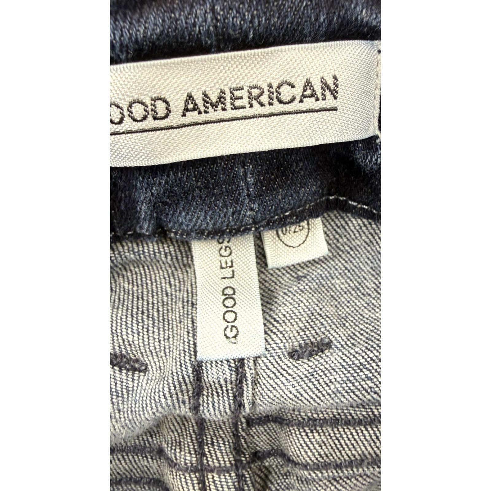 Good American Good American Jeans Womens Good Legs 0/25 Blue Skinny Stretch Denim GLB99T Size 25" / US 0 / IT 36 - 3 Thumbnail